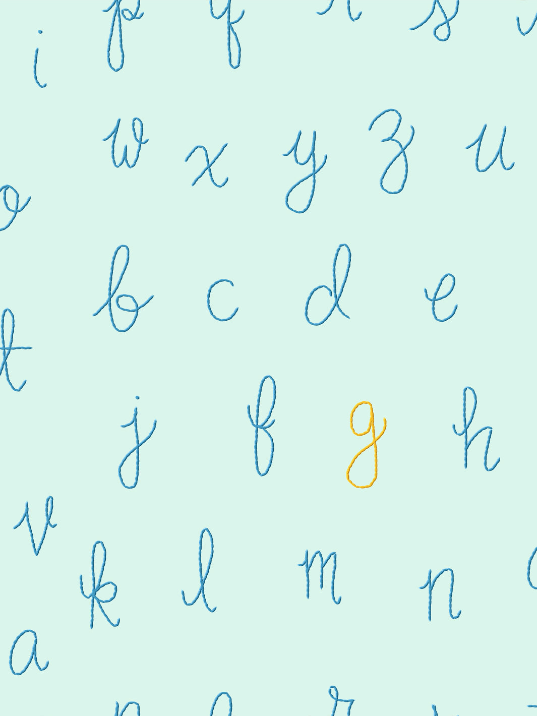 LF Alphabet' Wallpaper by Lingua Franca with Persimmon Accent