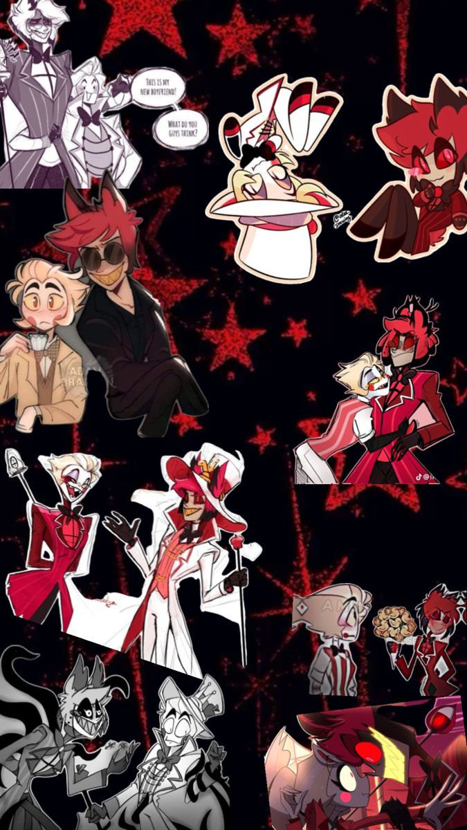 This is a wallpaper full of Lucifer and Alastor! Not a ship!