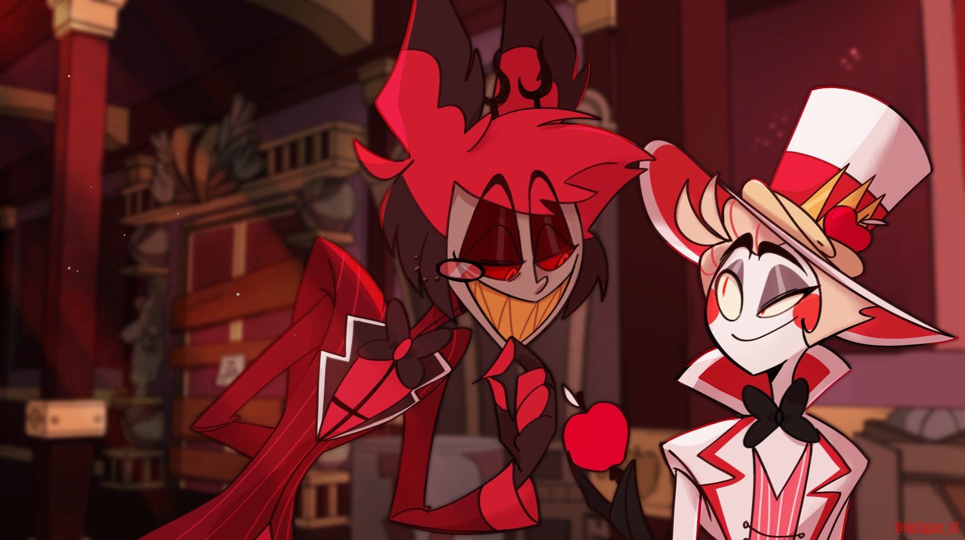 ideas de Lucifer x alastor hh. dibujos bonitos, dibujos de terror, diseño de personajes