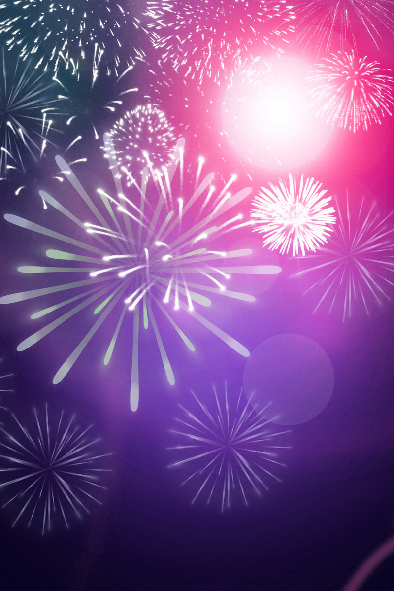 Beautiful Night Scene Spring Festival Festive New Year's Eve Background Poster Background. PSD Free Download