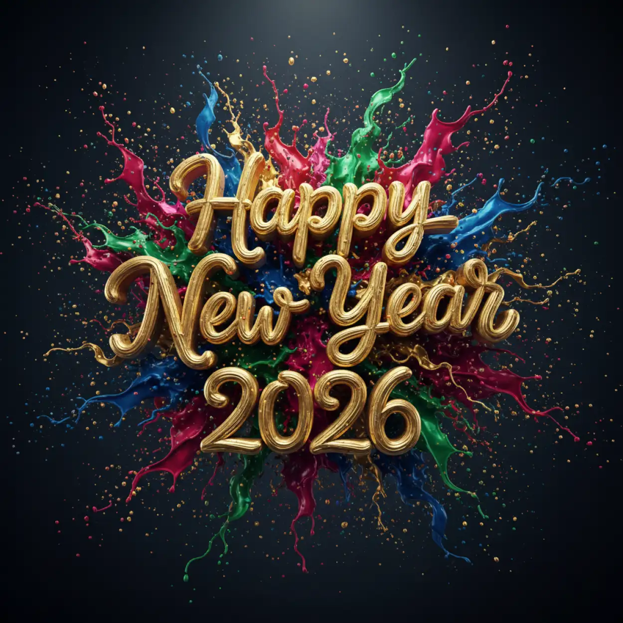 Painting Happy New Year 2026 Wallpapers - Wallpaper Cave