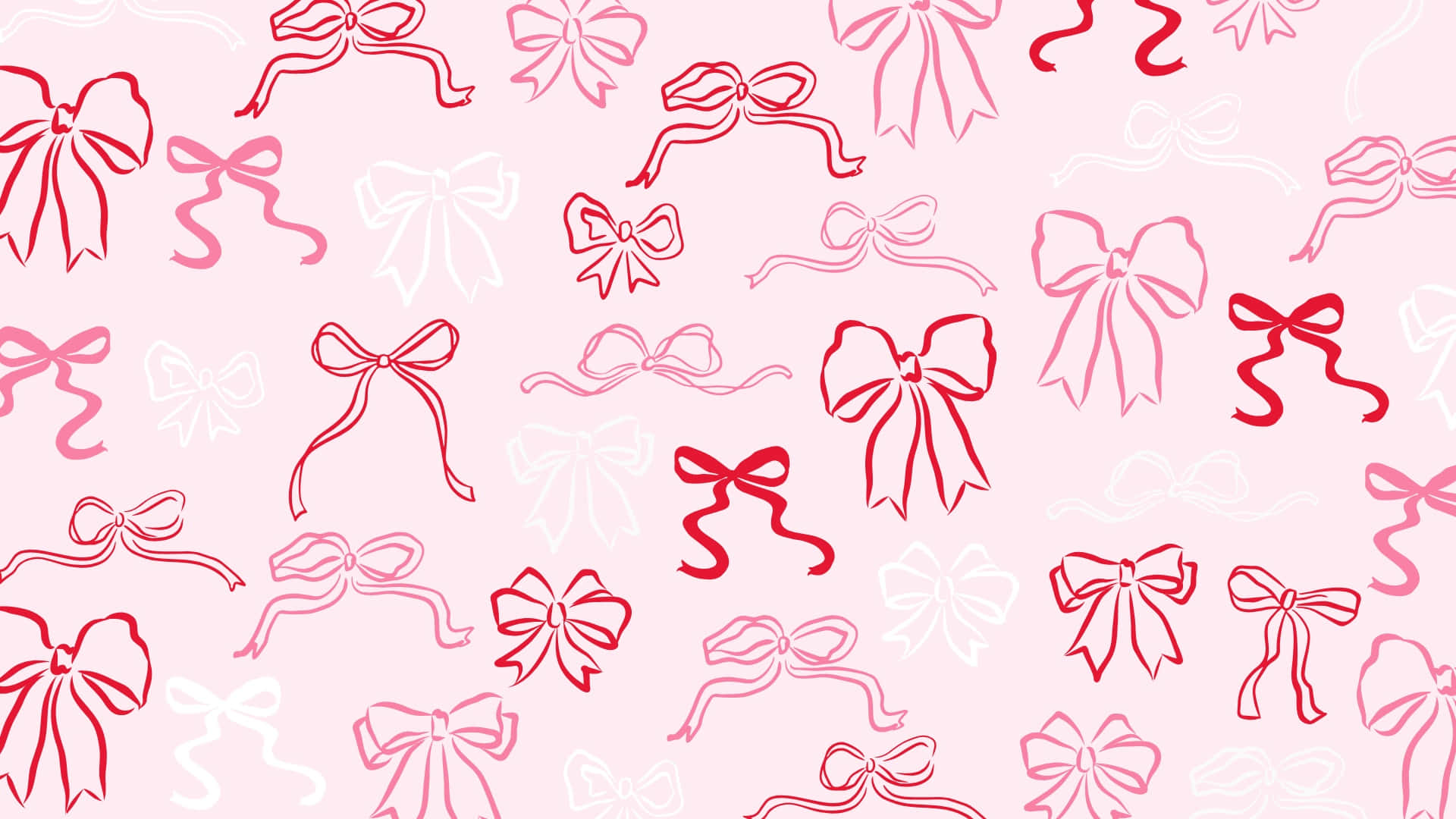 Download Preppy Valentines Day Bow Pattern Wallpaper