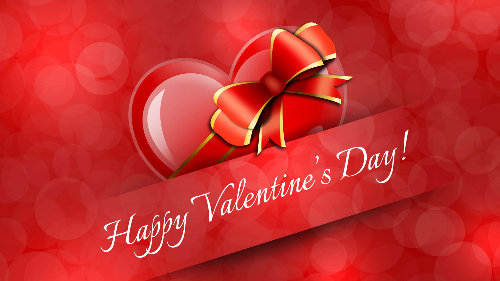 Download Read Heart And Red Bow Valentines Day Background