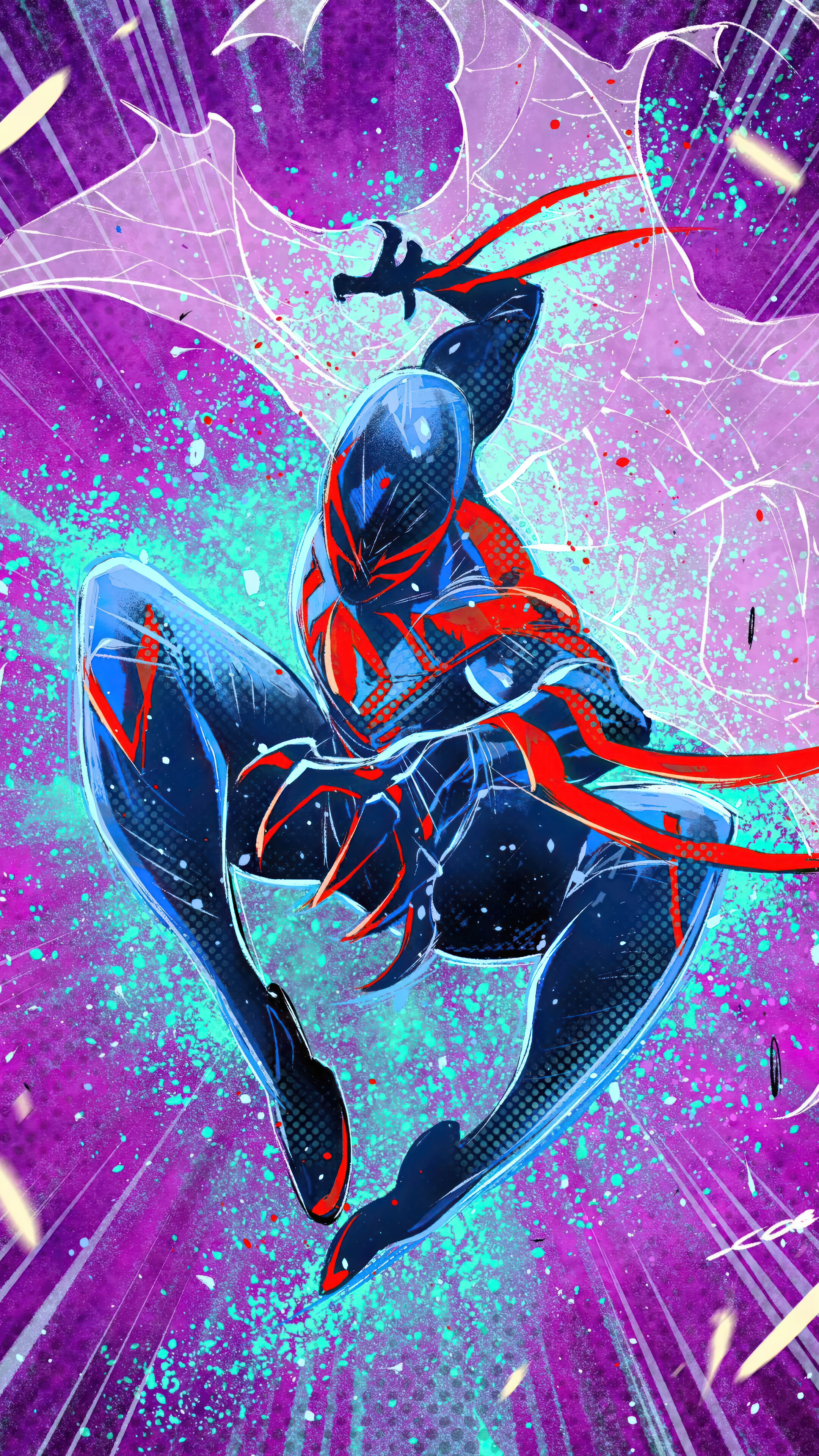 Spider Man 2099 Spider Man: Across The Spider Verse 4K Wallpaper IPhone HD Phone K