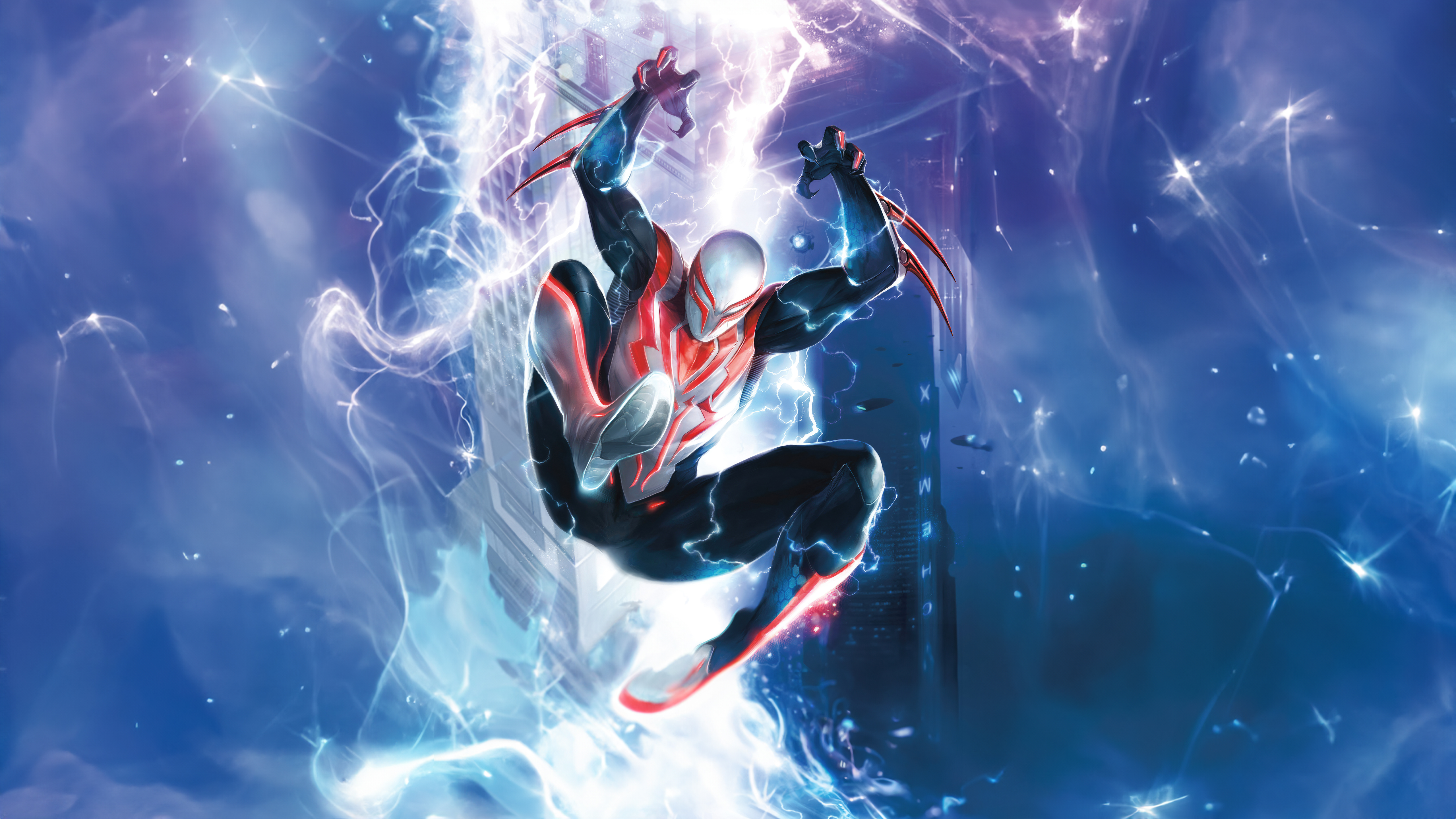 Spider Man 2099 Wallpaper 4K, 5K, Marvel Superheroes, Spiderman