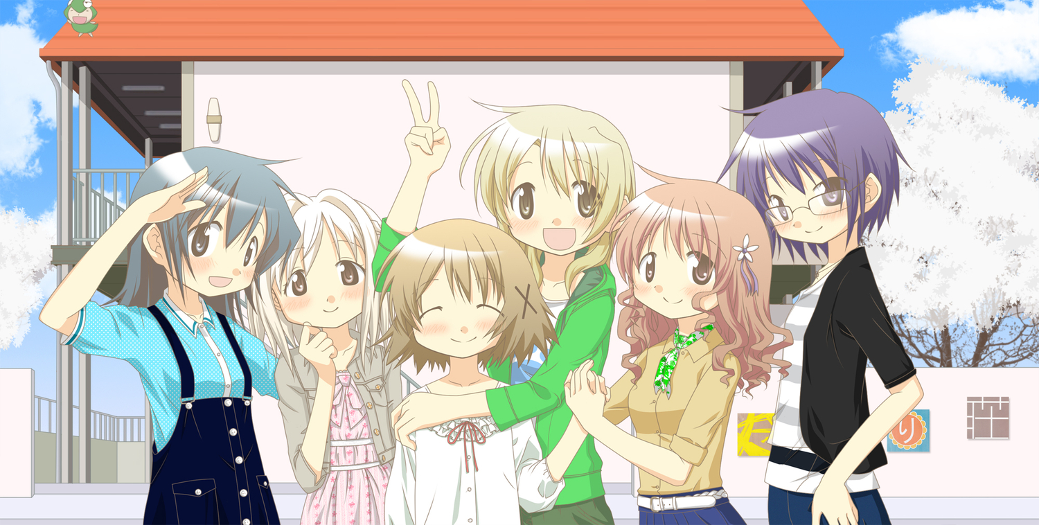 hidamari sketch hiro miyako nazuna nori sae ume yuno. konachan.net.com Anime Wallpaper