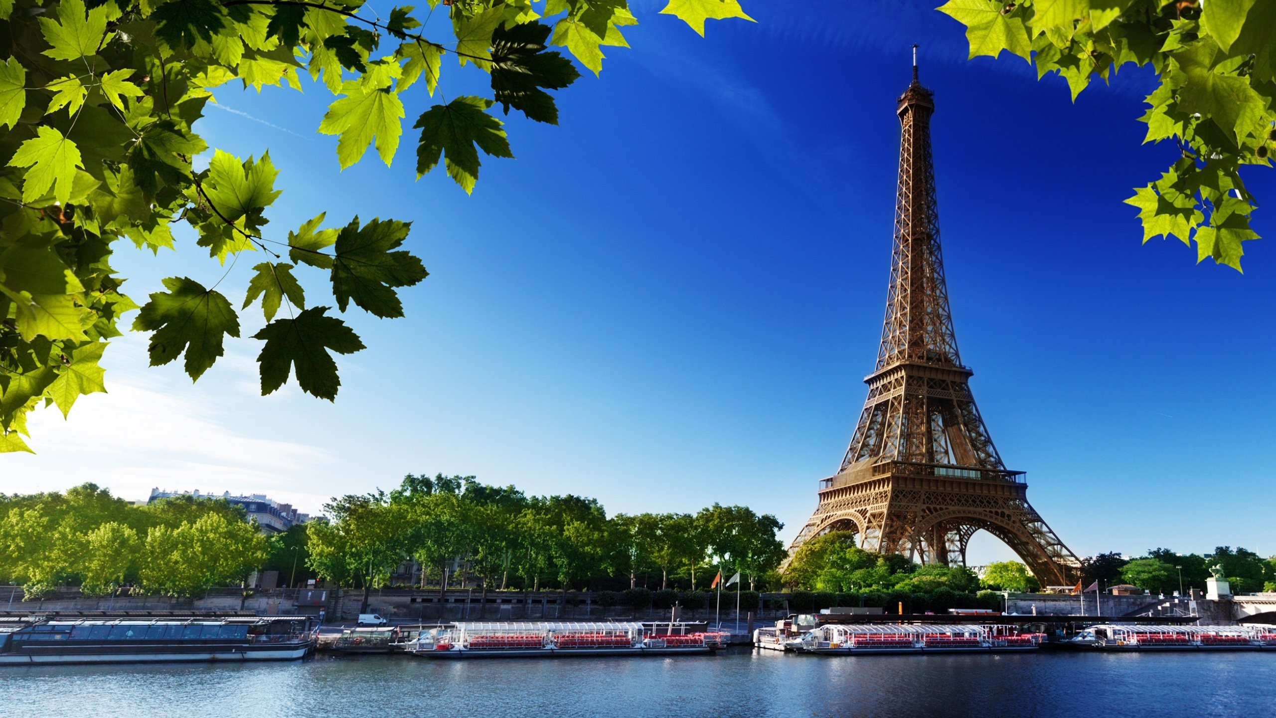 Paris Eiffel Tower France With Blue Sky Background HD Travel Wallpaper