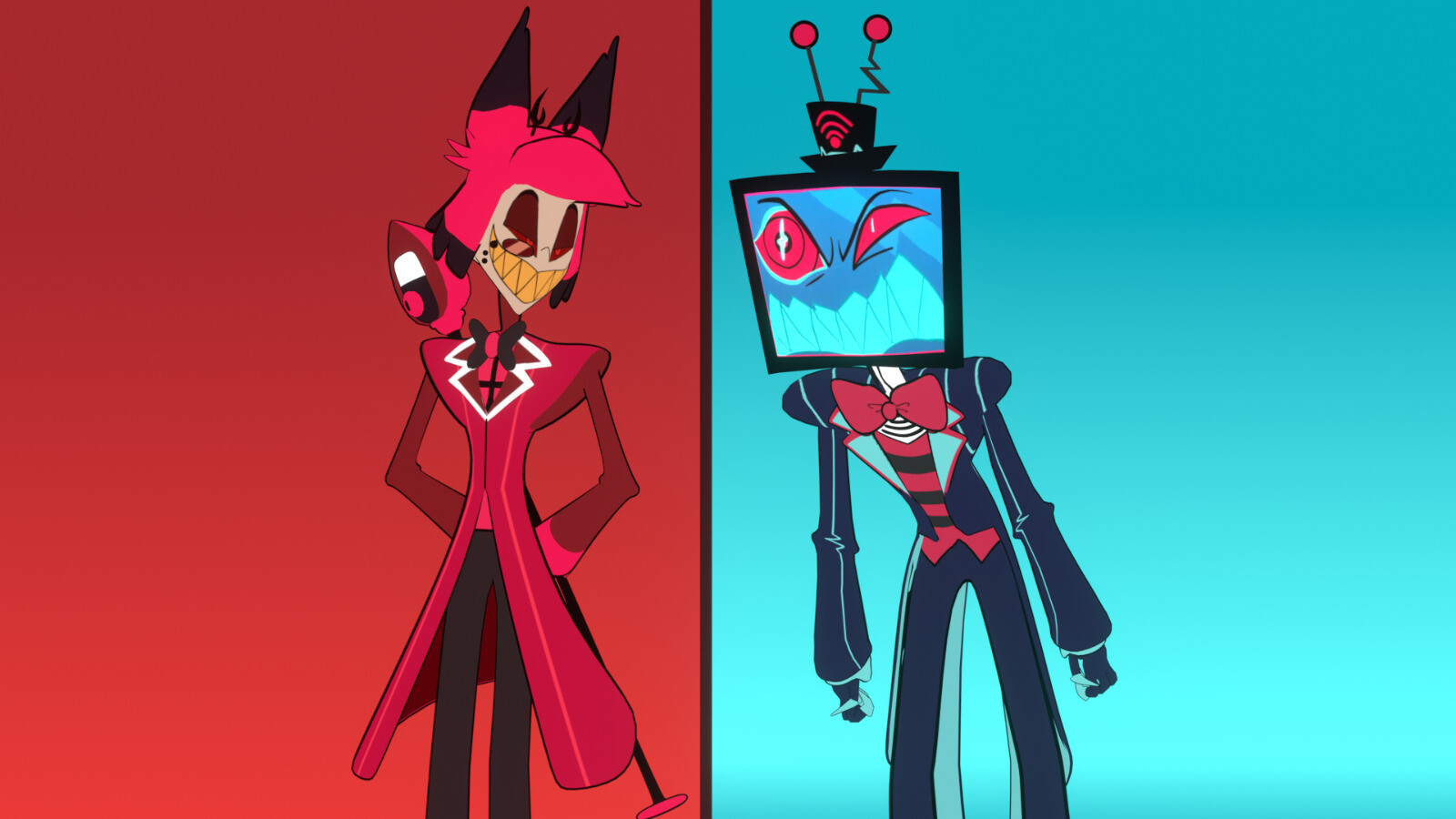 Vox and Alastor from Hazbin hotel