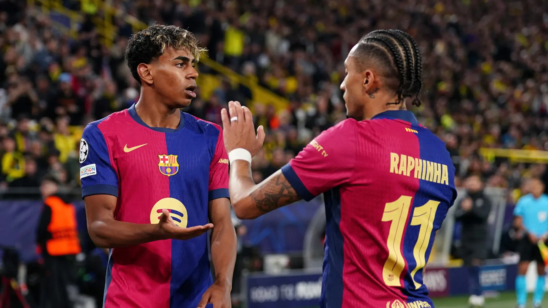 Raphinha lauds 'kid with the golden feet' Yamal after Barca secure title