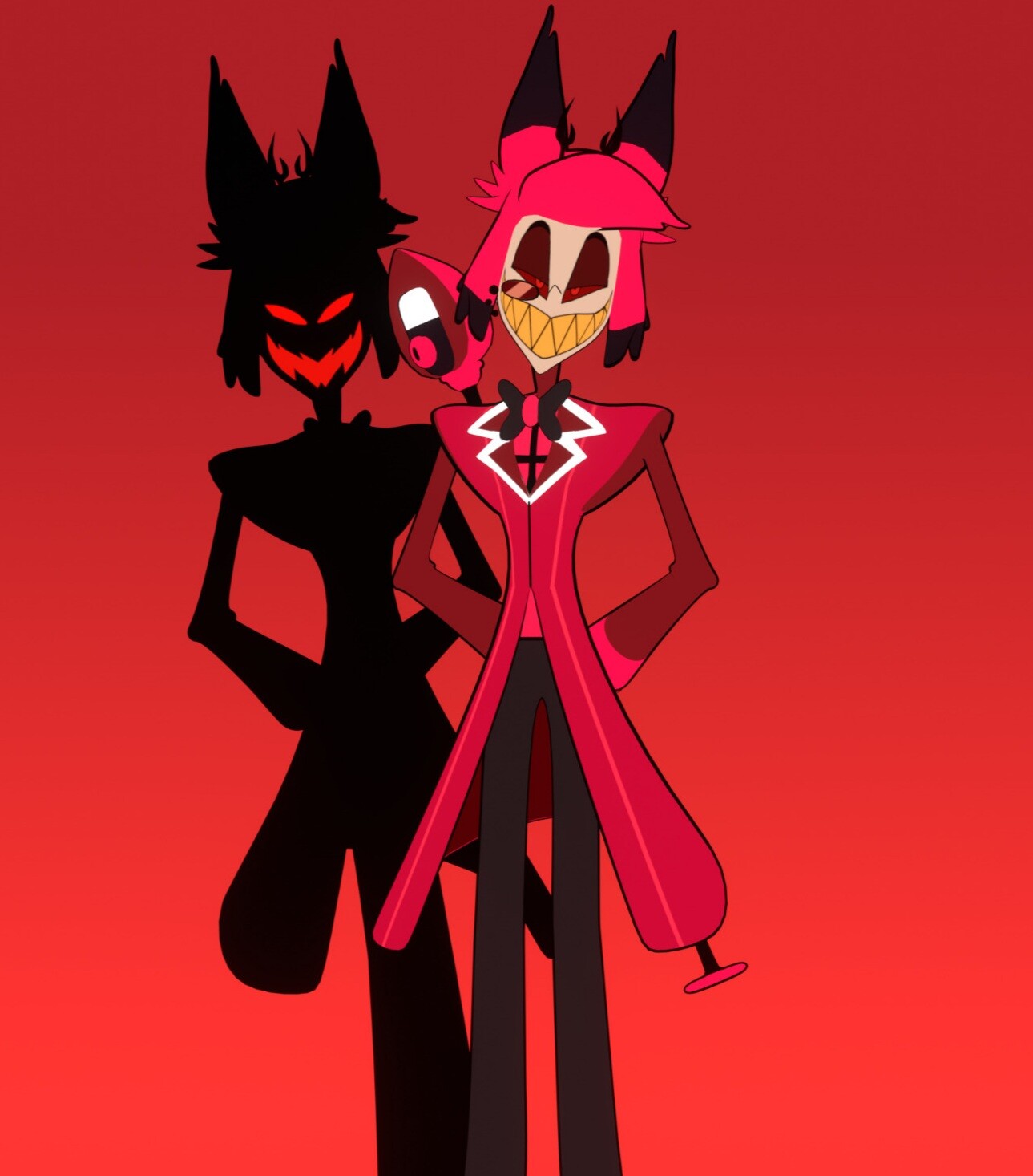 Vox and Alastor from Hazbin hotel
