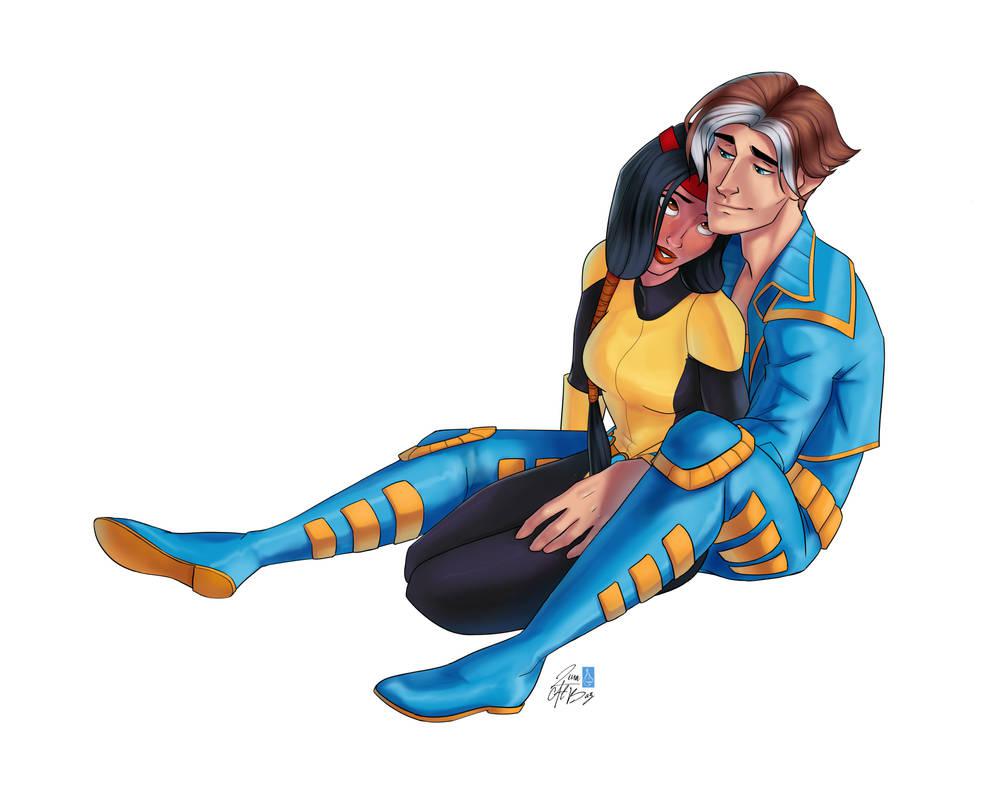 Nate Grey and Dani Moonstar