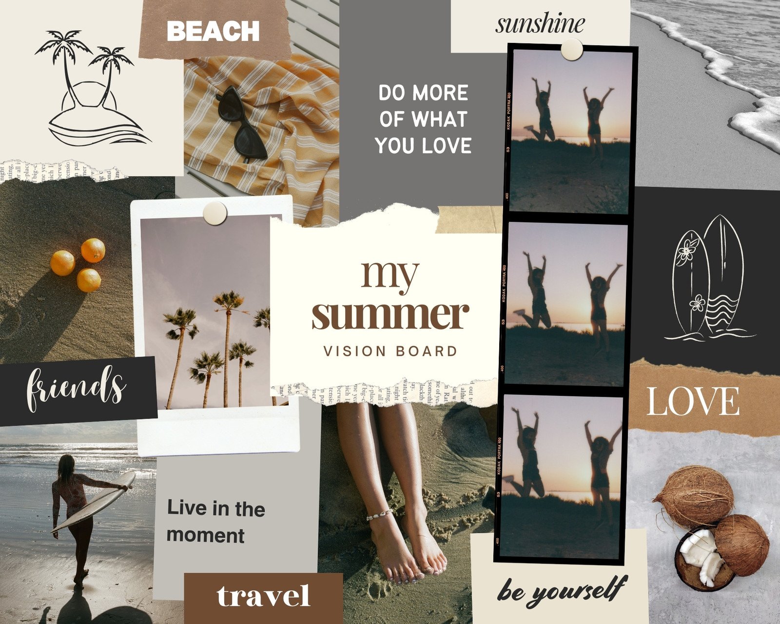 Free, aesthetic photo collage