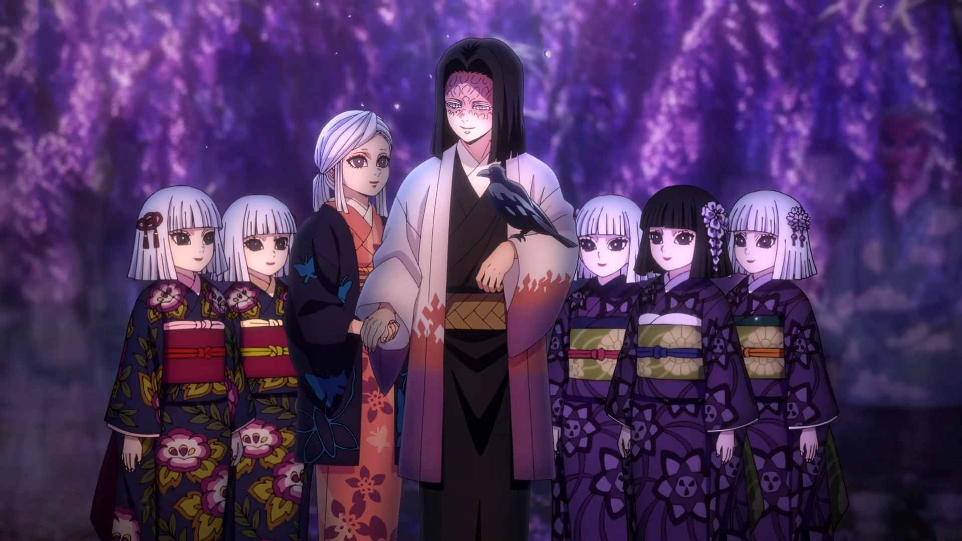 Ubuyashiki Family. Kimetsu no Yaiba