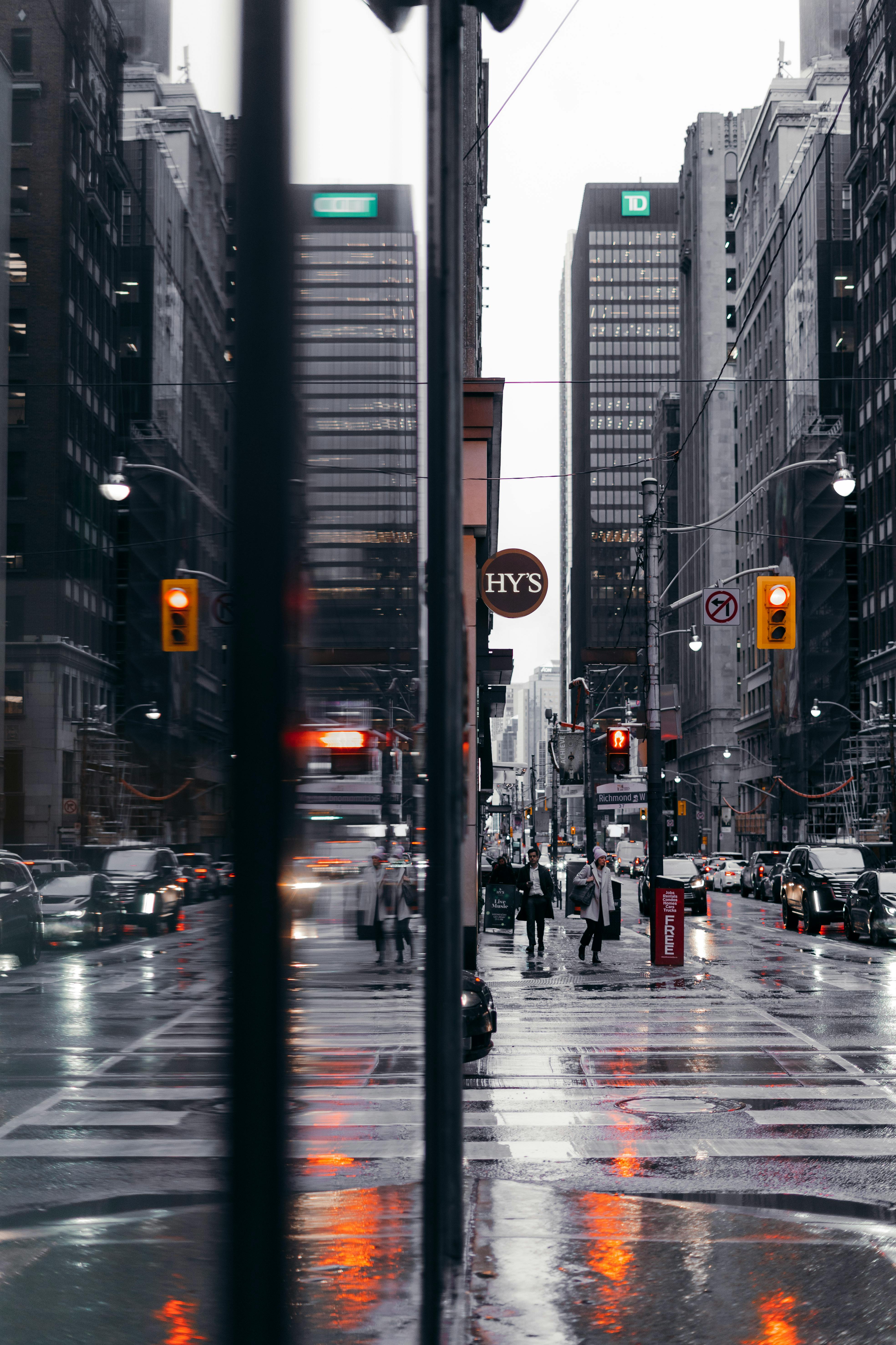 Downtown in Rain · Free