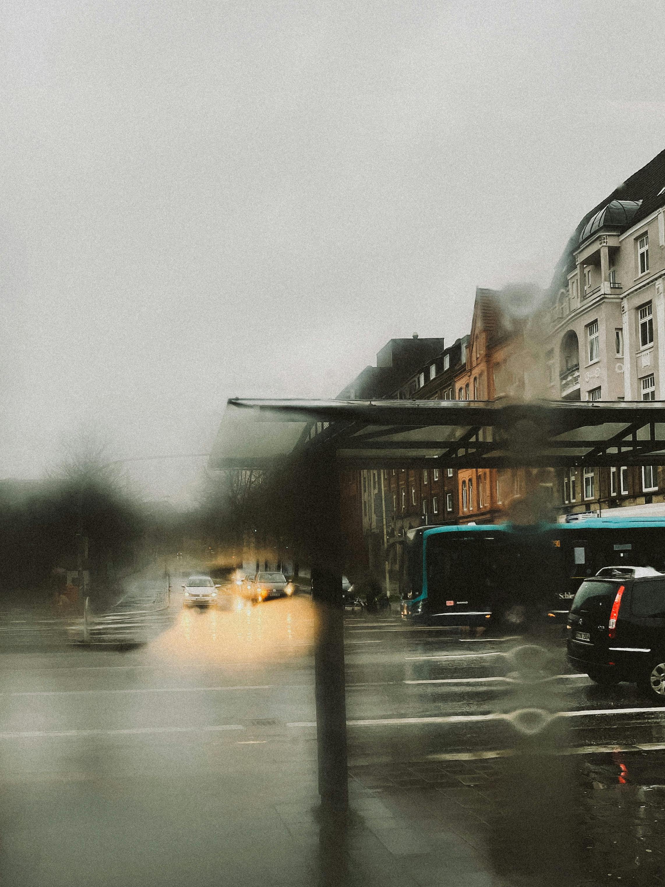 Street in Town in Rain · Free
