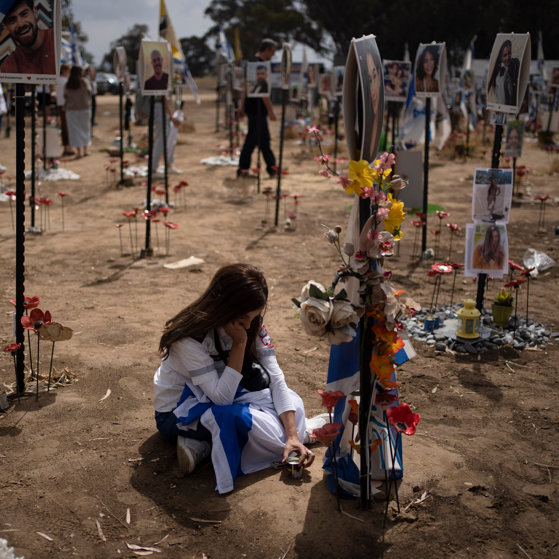 Israelis Gather at Site of Oct. 7 Festival Attack to Mourn Loved Ones