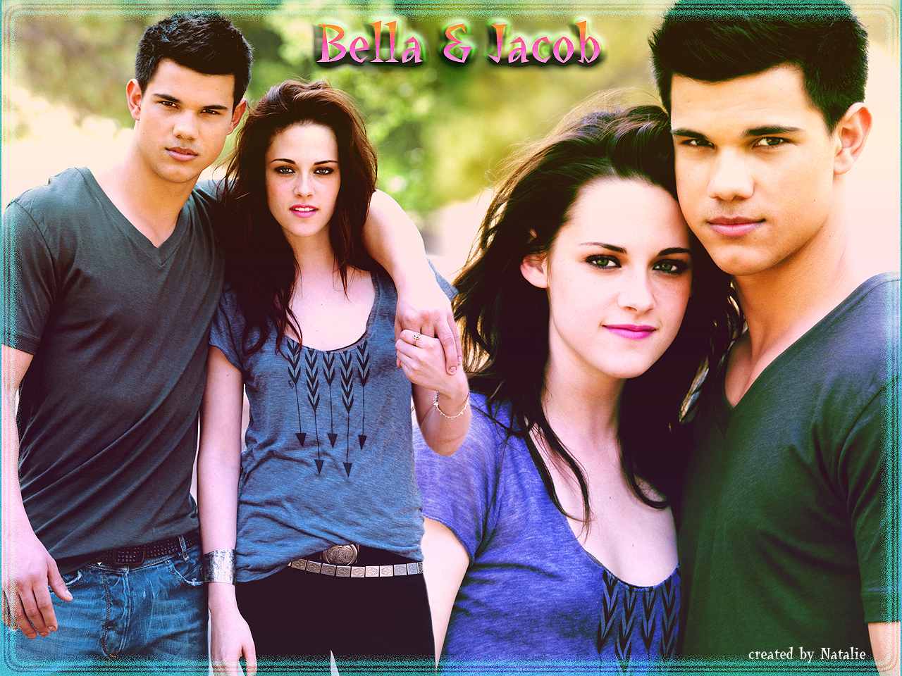 Wallpaper Twilight Saga Bella And Jacob The 1280x960