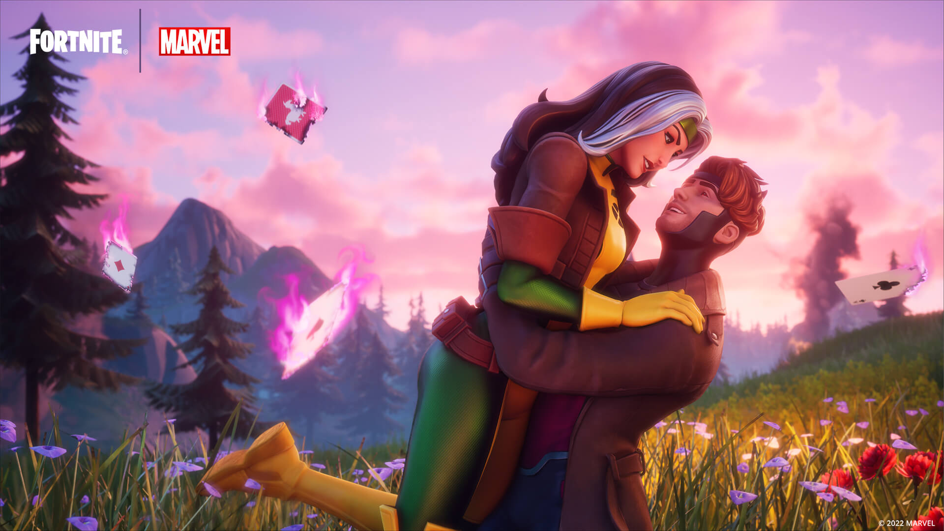X Men Rogue & Gambit Make New Memories On The Fortnite Island
