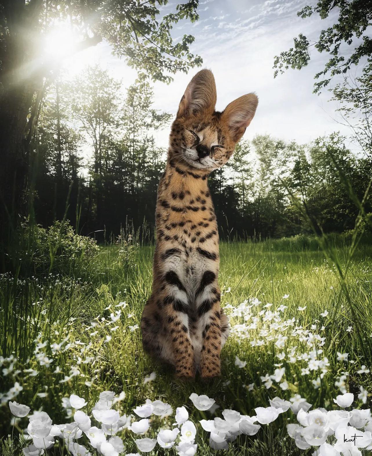 Serval cat