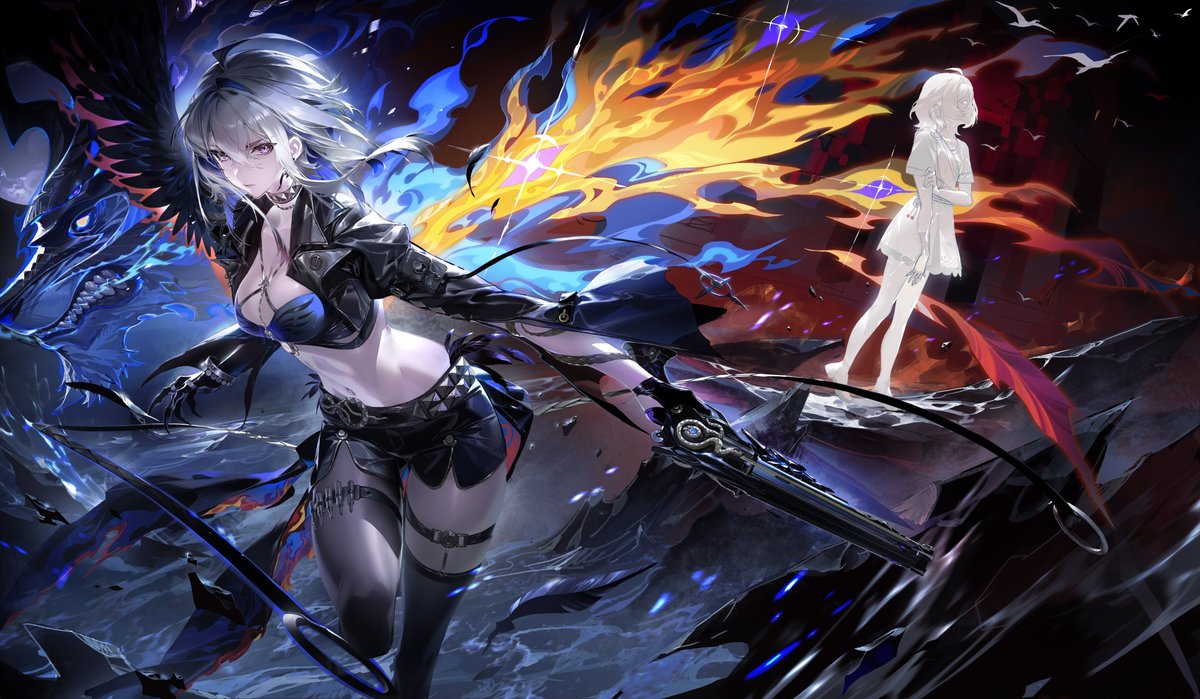 Cleaned 4k Galbrena Wallpaper!! Soo kuro. May I humbly request for the alternate recolour from the story as a skin.?