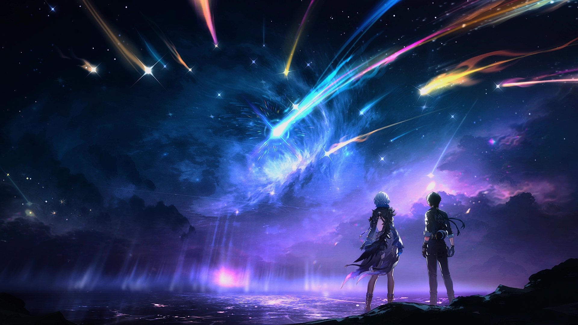 Galbrena X Rover Falling Stars Wuthering Waves Live Wallpaper