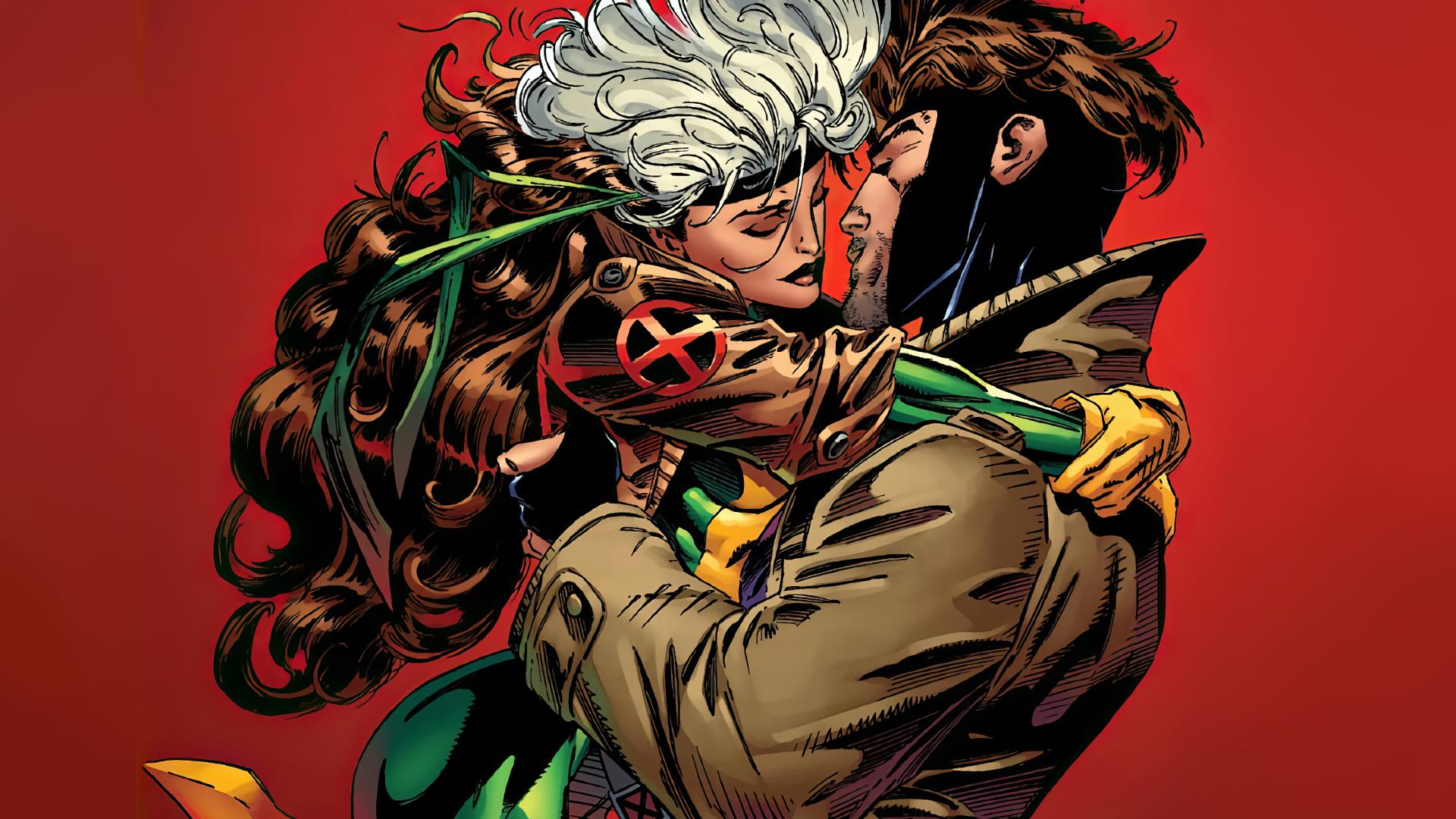 Download Gambit (Marvel Comics) X Men Andy Kubert Rogue (Marvel Comics) HD Wallpaper