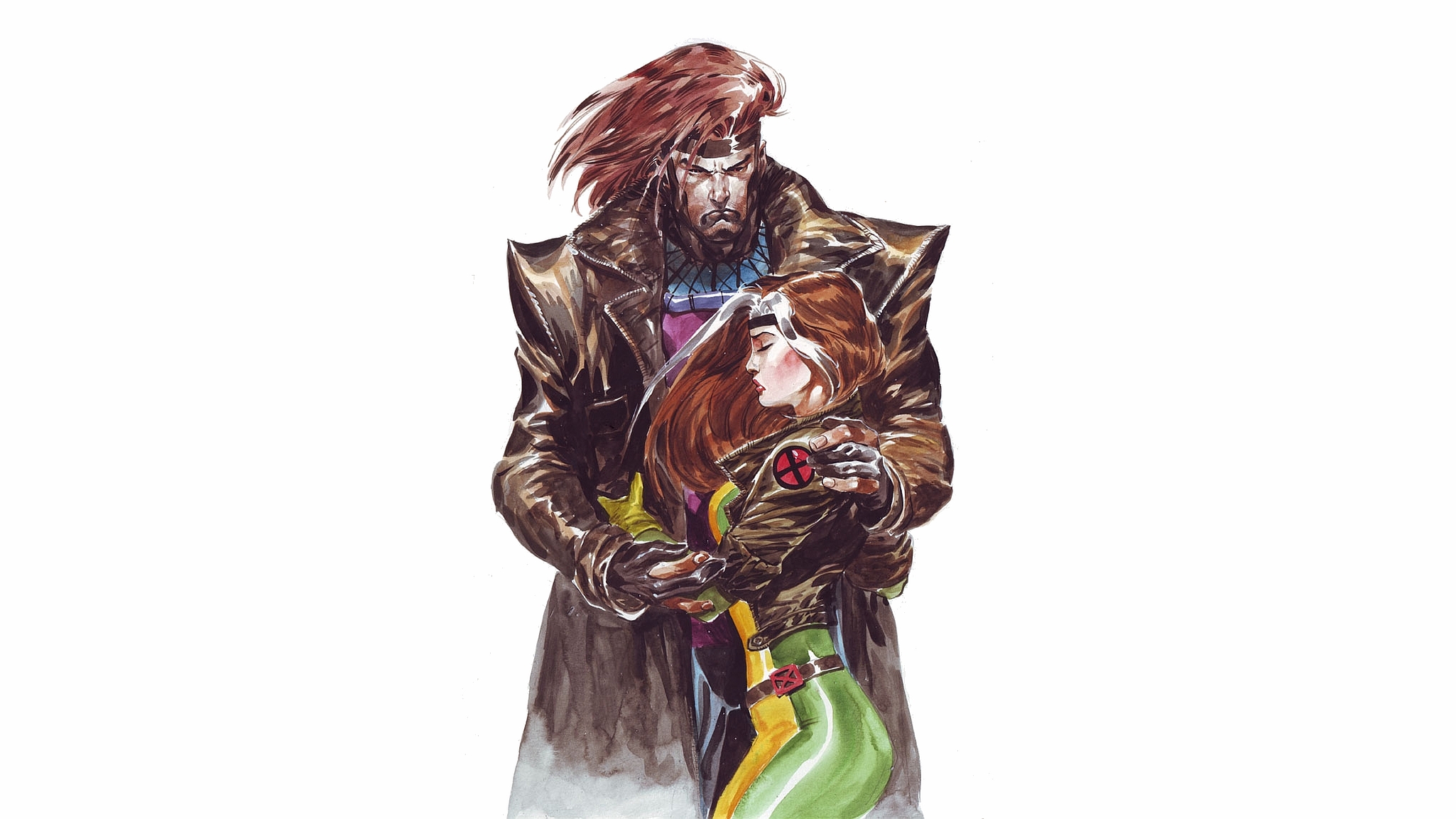 Download Gambit (Marvel Comics) Rogue (Marvel Comics) Comic X Men HD Wallpaper