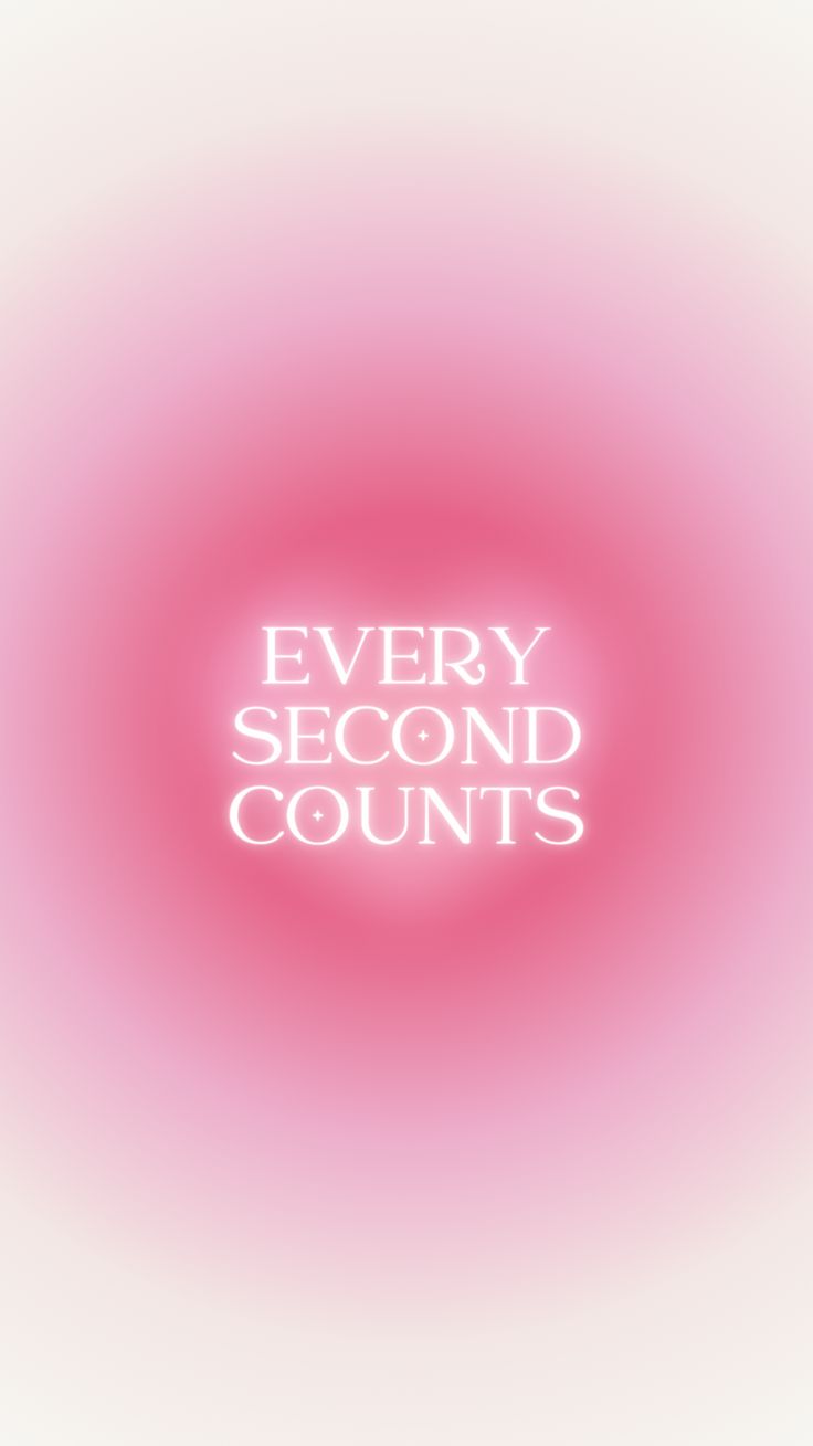 Every second counts