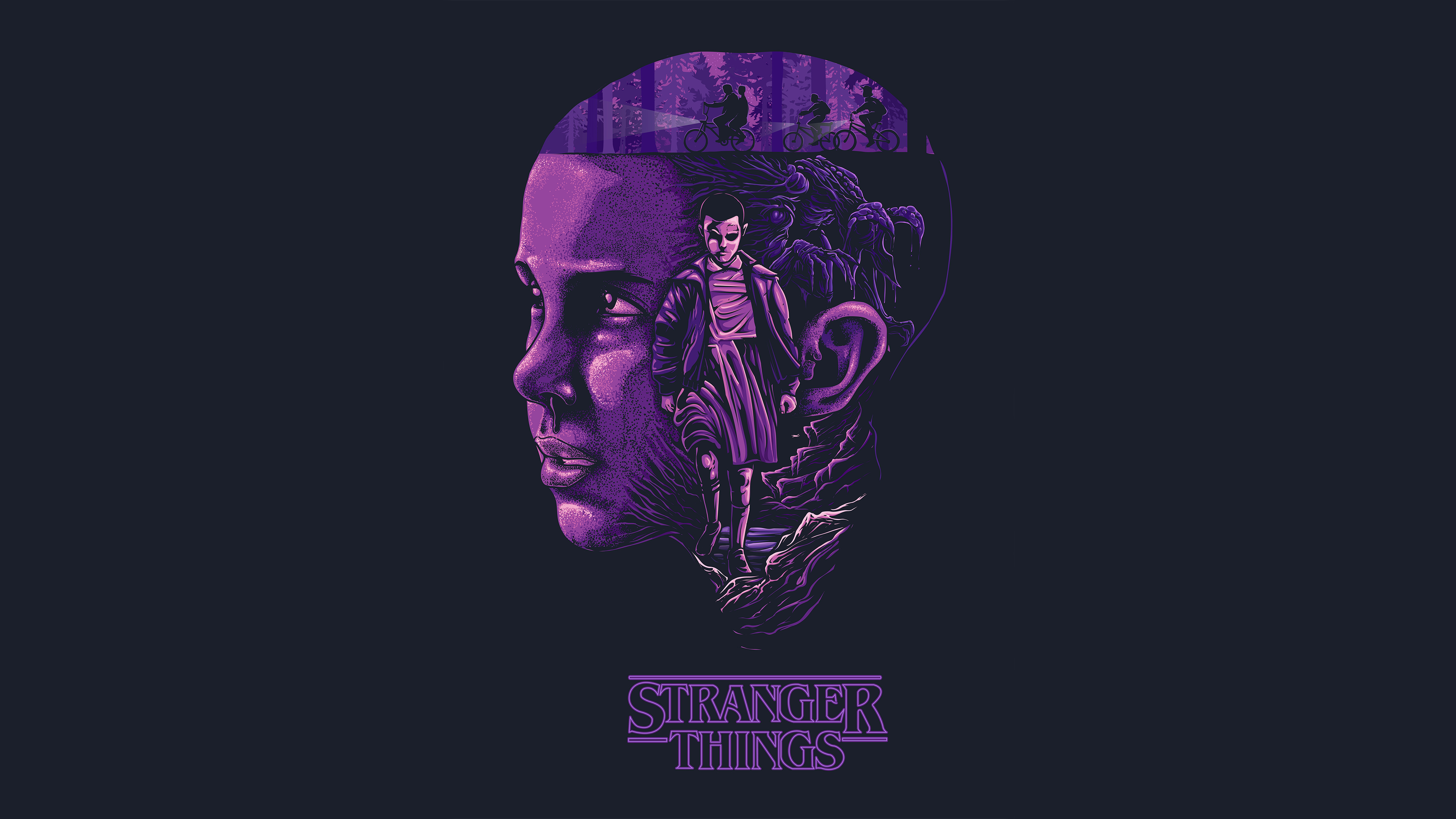 Stranger Things 4k Art Chromebook Pixel , HD 4k Wallpaper, Image, Background, Photos and Picture