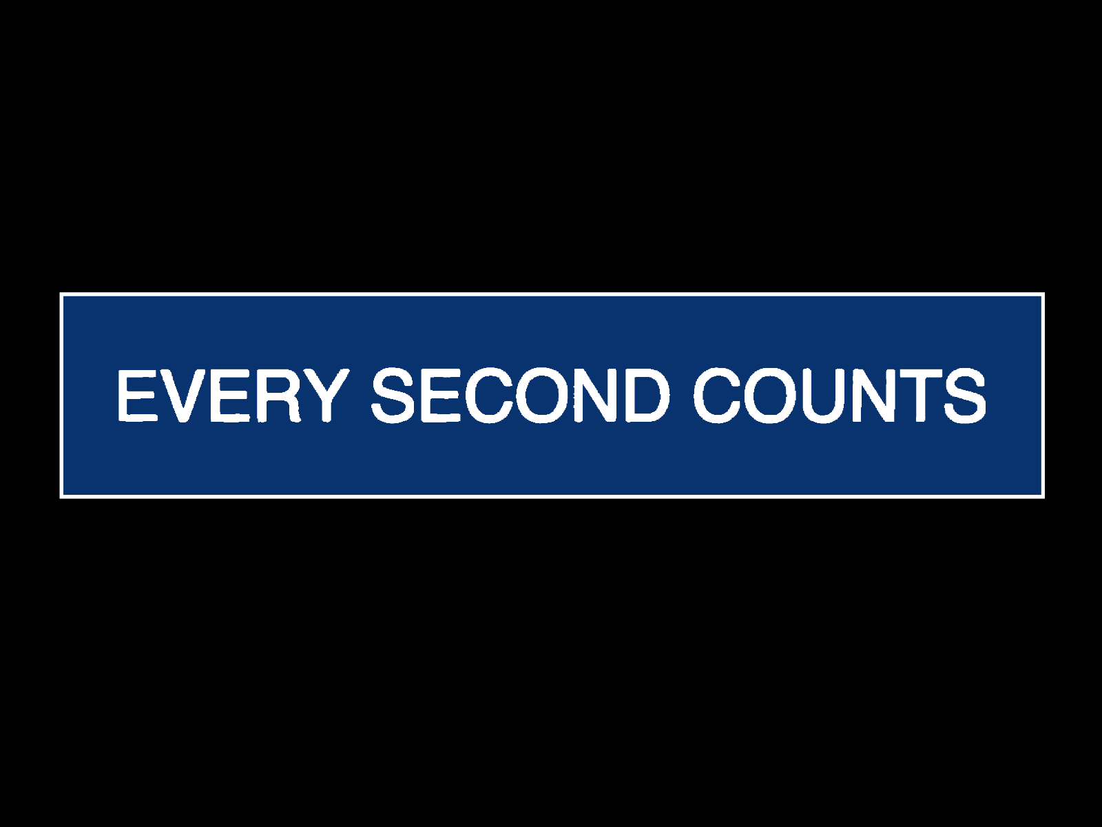 The Bear Every Second Counts Bumper Sticker Decal
