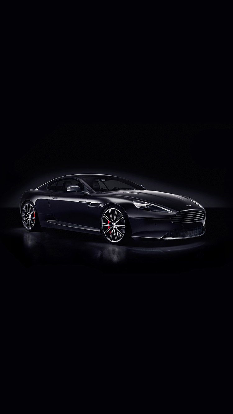 iPhoneXpapers martin db9 dark sports car