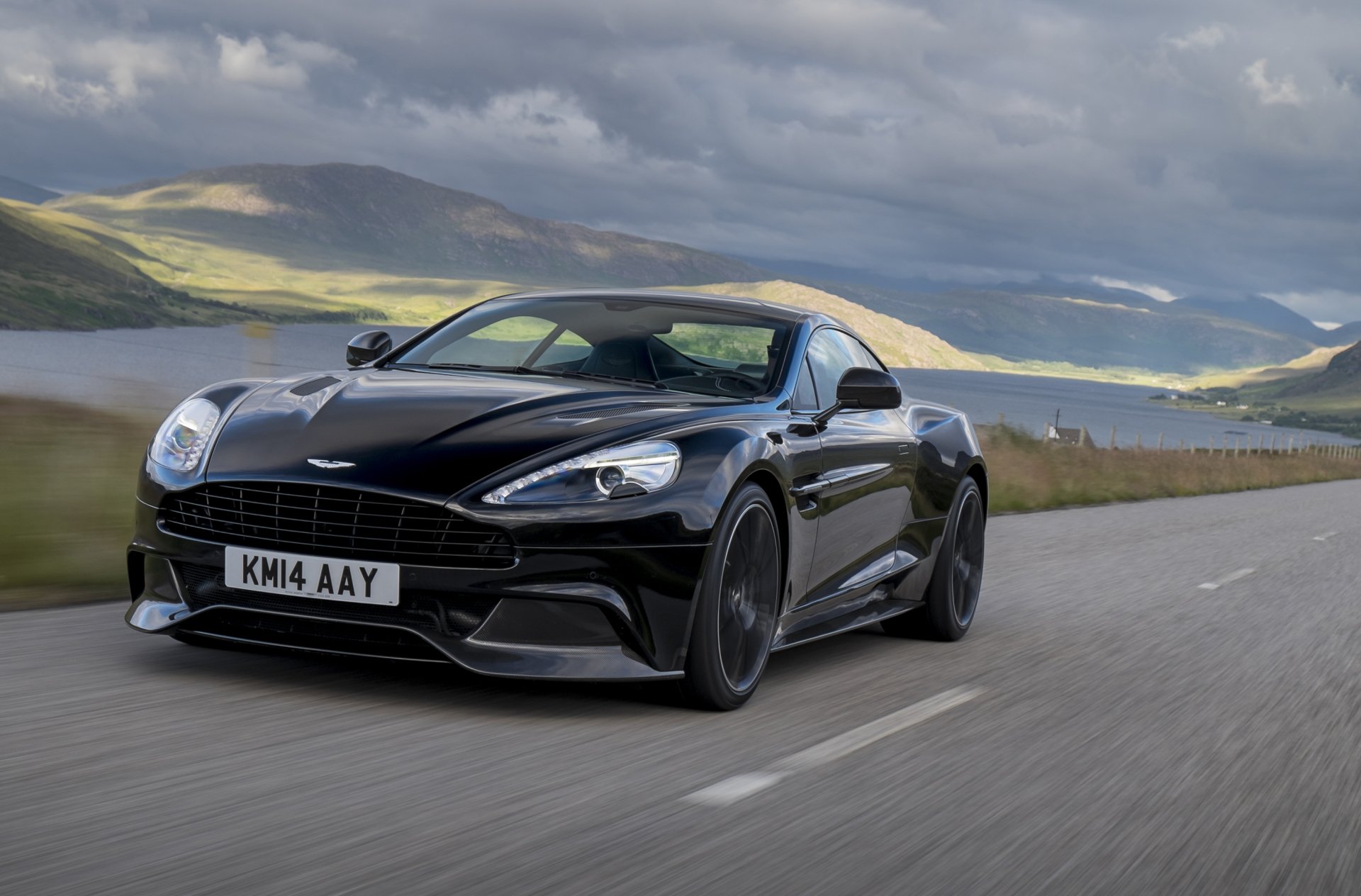 Download Black Car Car Aston Martin Vehicle Aston Martin Vanquish HD Wallpaper