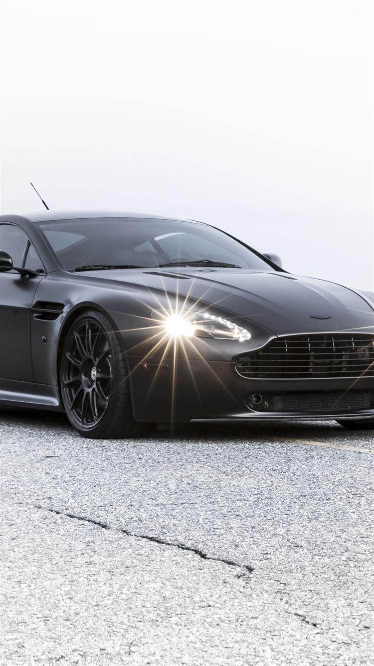 Aston Martin Vantage Black Bump iPhone 8 Wallpaper Free Download