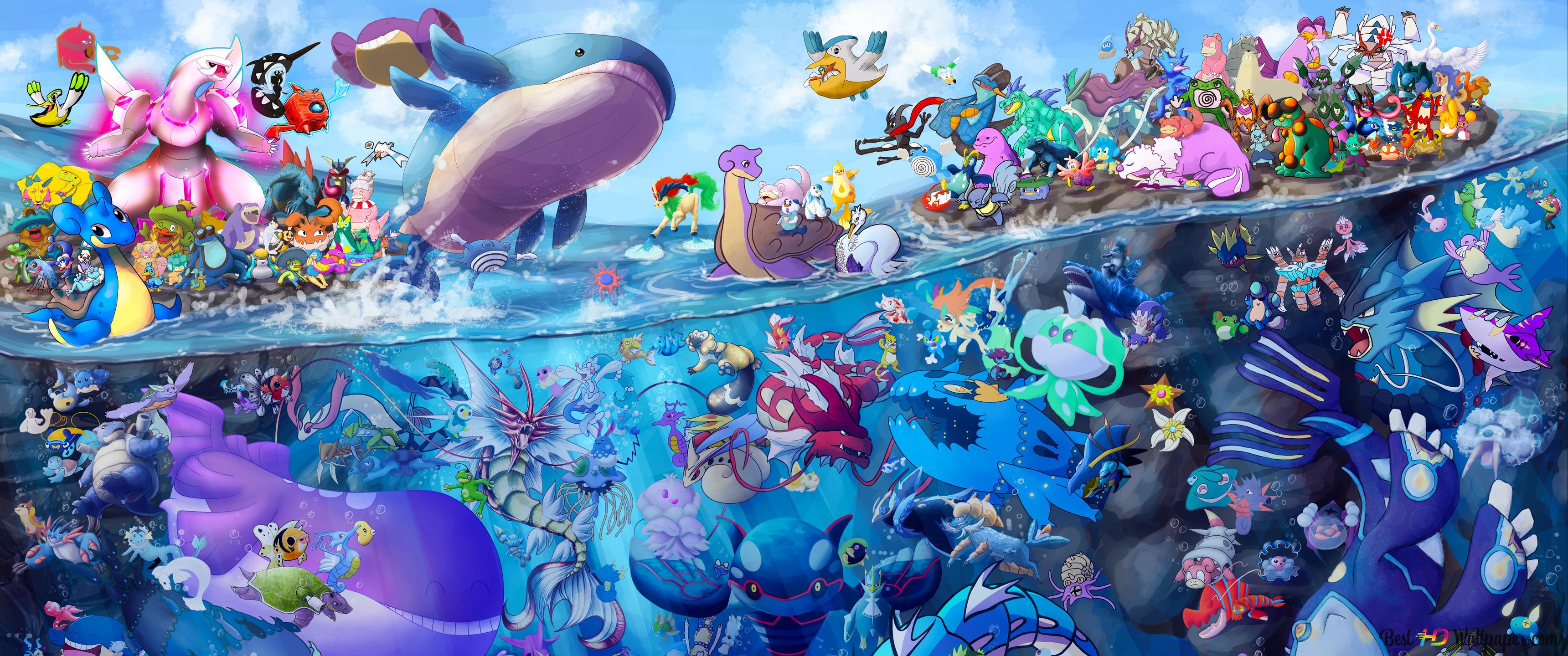 Pokemons All Around 4K wallpaper download