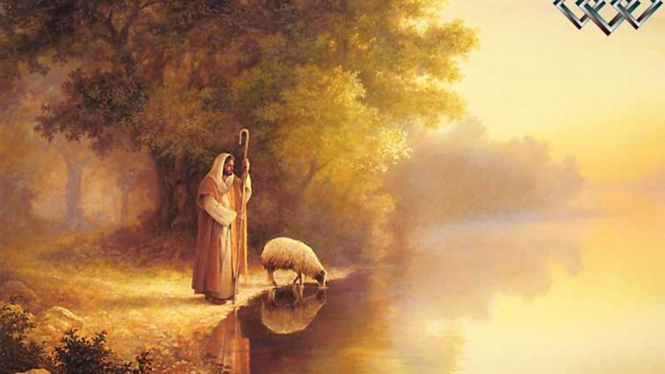 jesus & sheep wallpaper. Daily Office Network