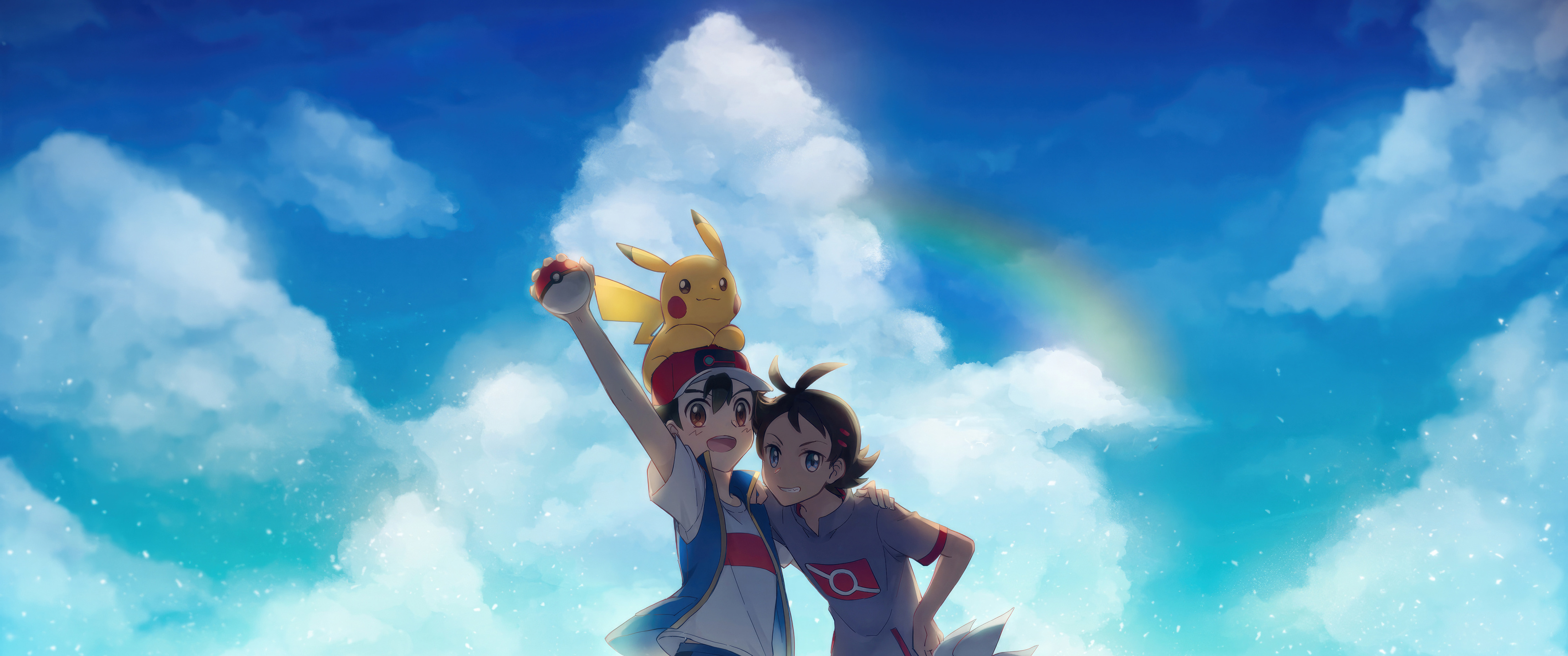 Raboot Ash Ketchum And Goh Pokemon UltraWide Quad HD 1440P , HD 4k Wallpaper, Image, Background, Photos and Picture