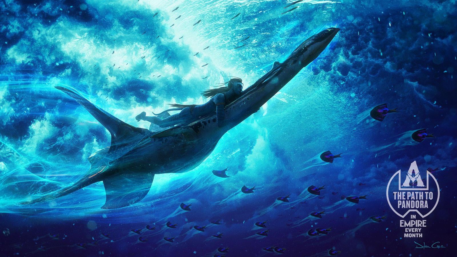 Lo'ak rides an ilu in new Avatar: Fire And Ash concept art