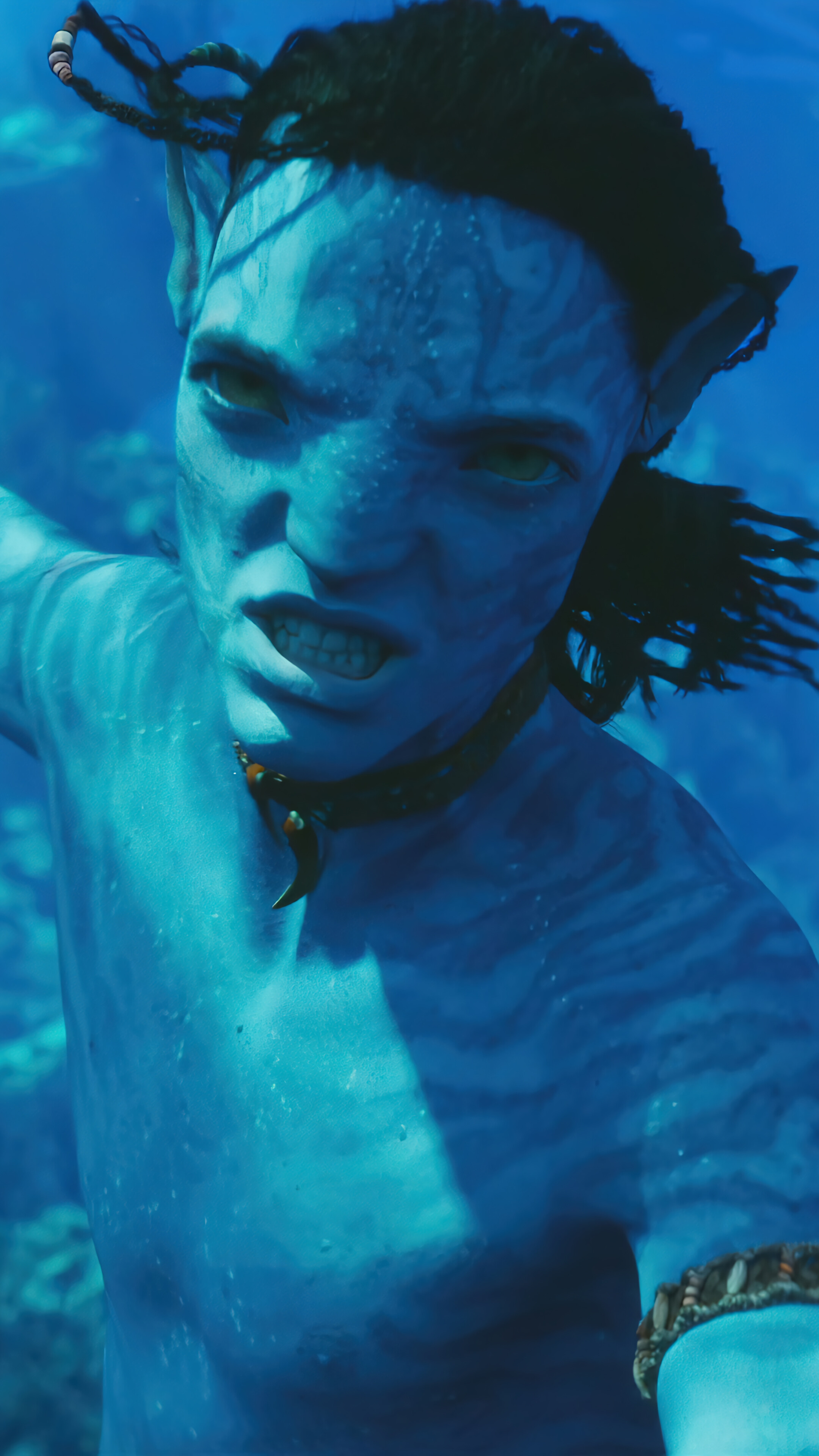 Lo'ak Avatar: The Way of the Water Underwater Movie 4K Wallpaper iPhone HD Phone h