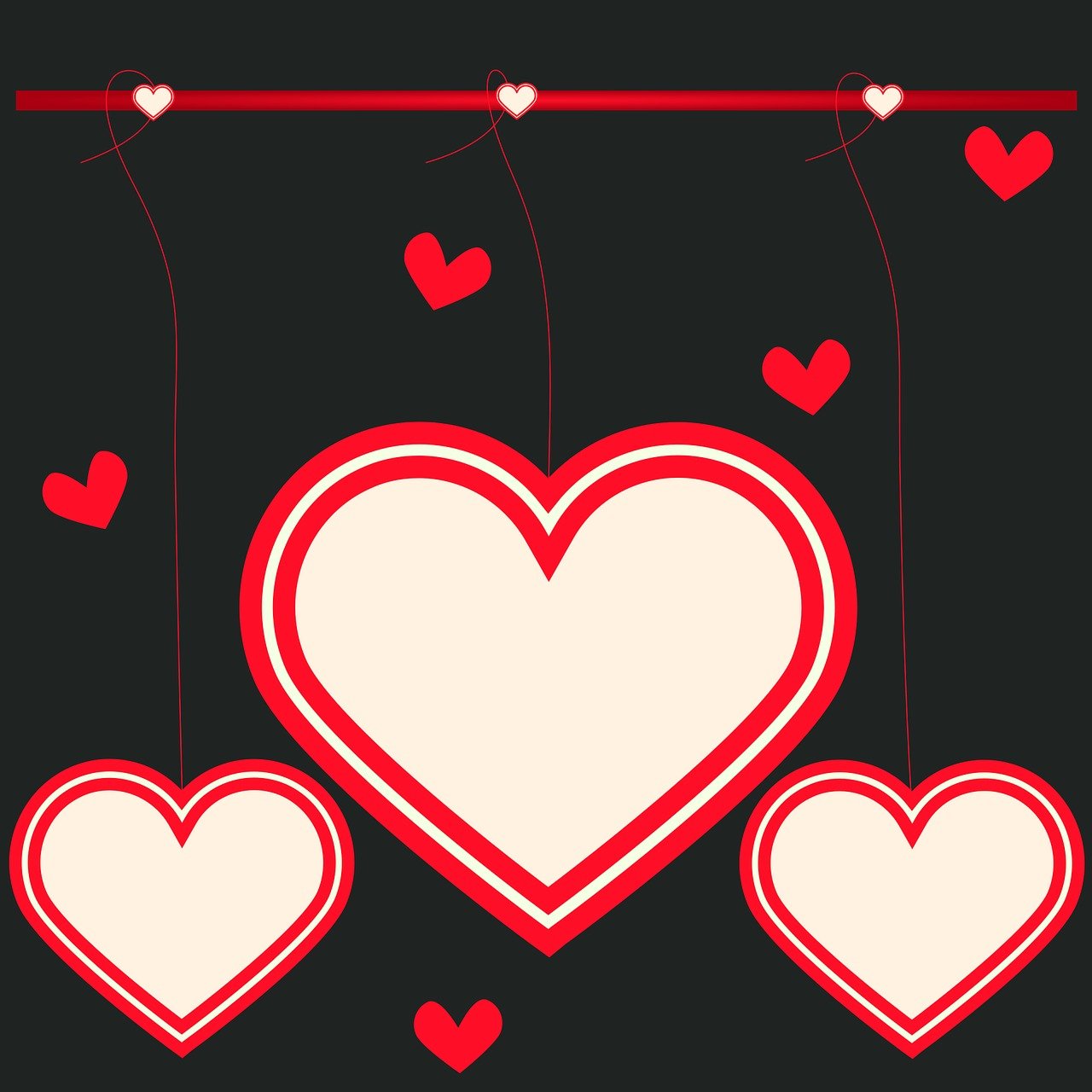 Download Hearts Romantic Valentine. Royalty Free Vector Graphic
