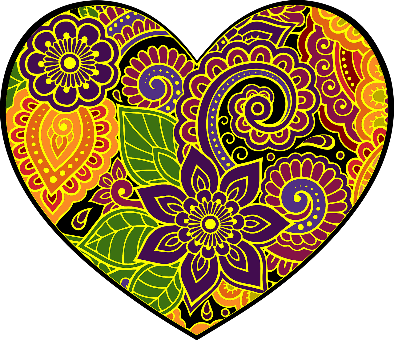 Download Heart Flower Wallpaper Flower Background. Royalty Free Vector Graphic