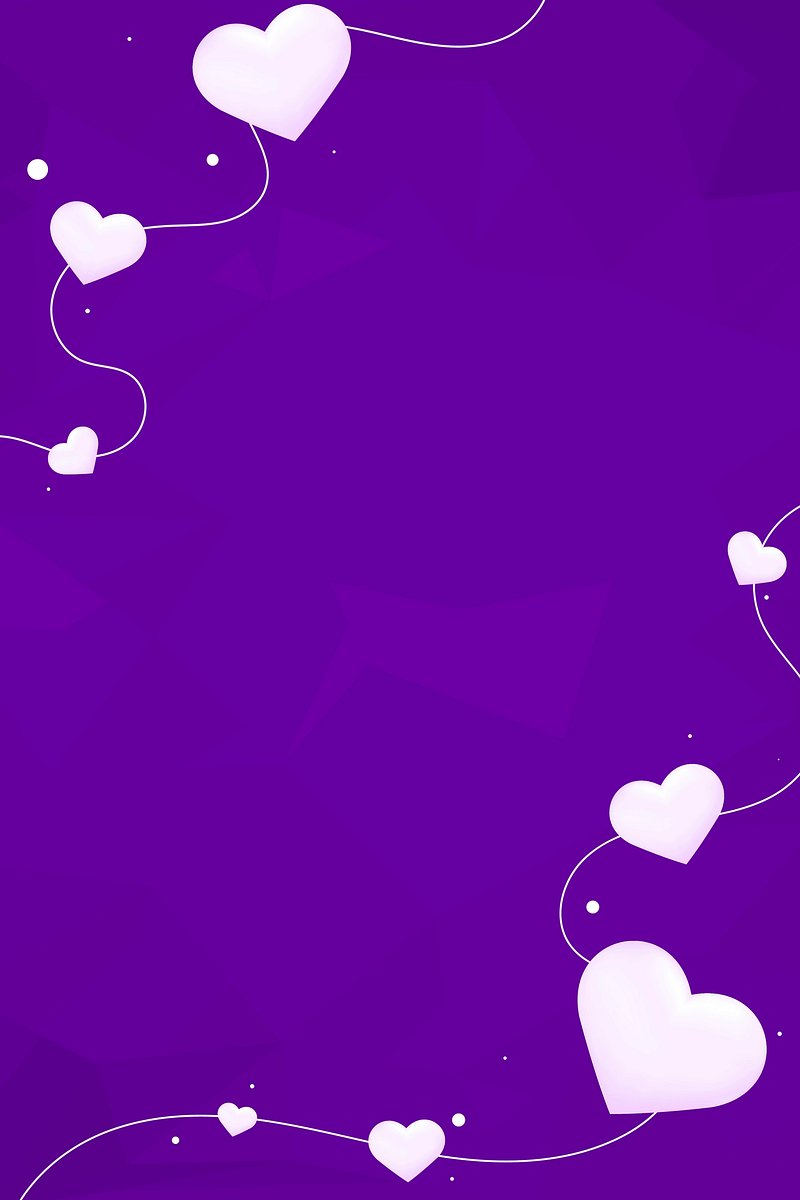Vector heart pastel purple background