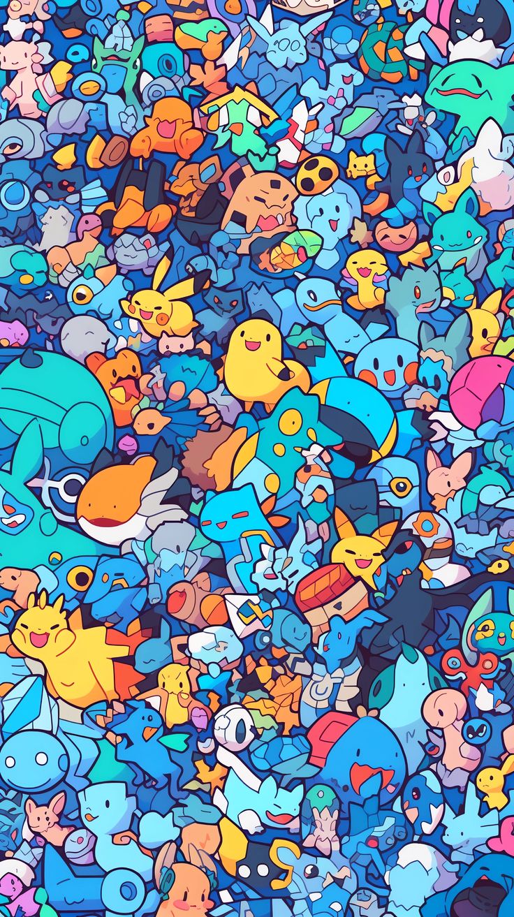 Original Wallpaper. Falling into the Doodle World of Pokémon