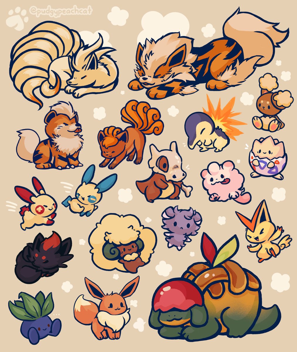 Second batch of Pokemon doodle requests! ;o;