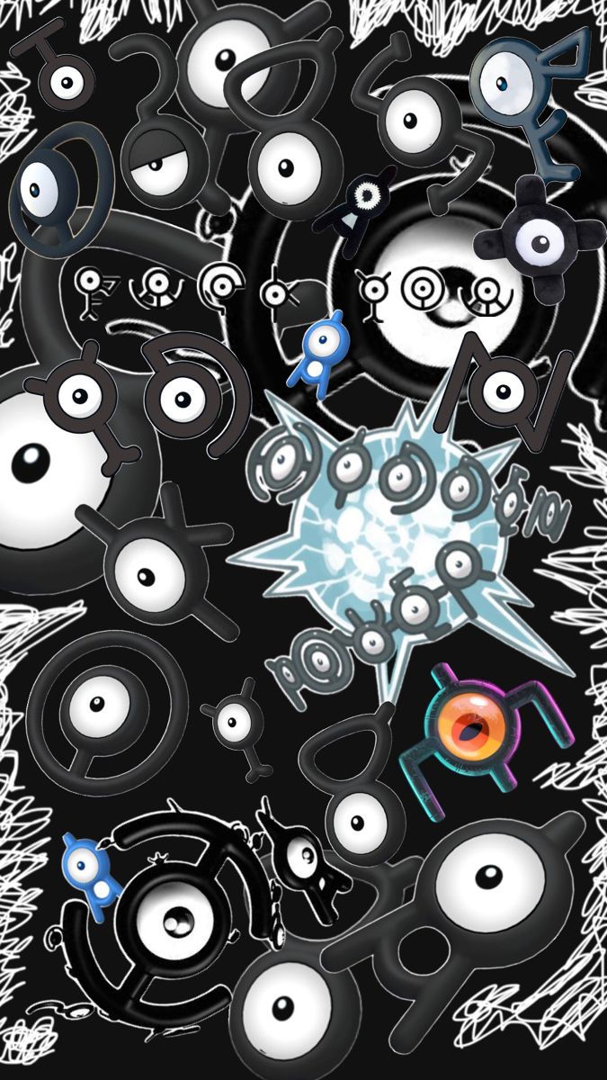Unown Pokémon collage