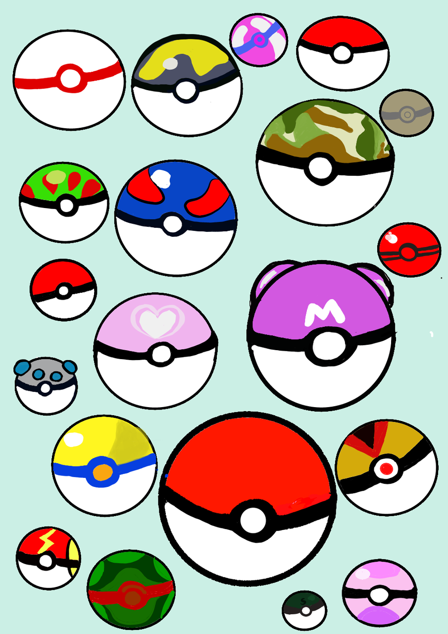 Pokeball Collection raechellehvegholm ART street