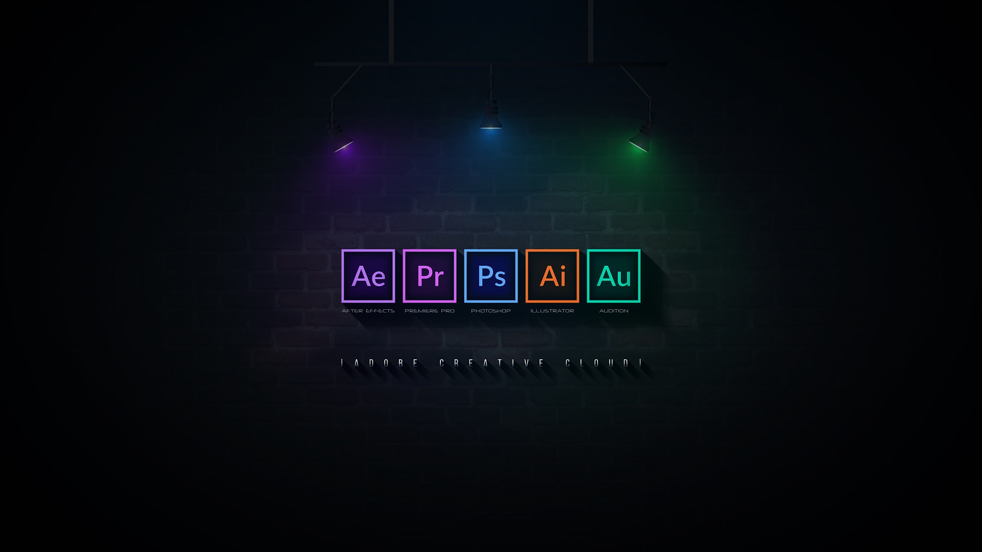 Wallpaper Adobe, after effects, Adobe Creative for mobile and desktop, section минимализм, resolution 1920x1080