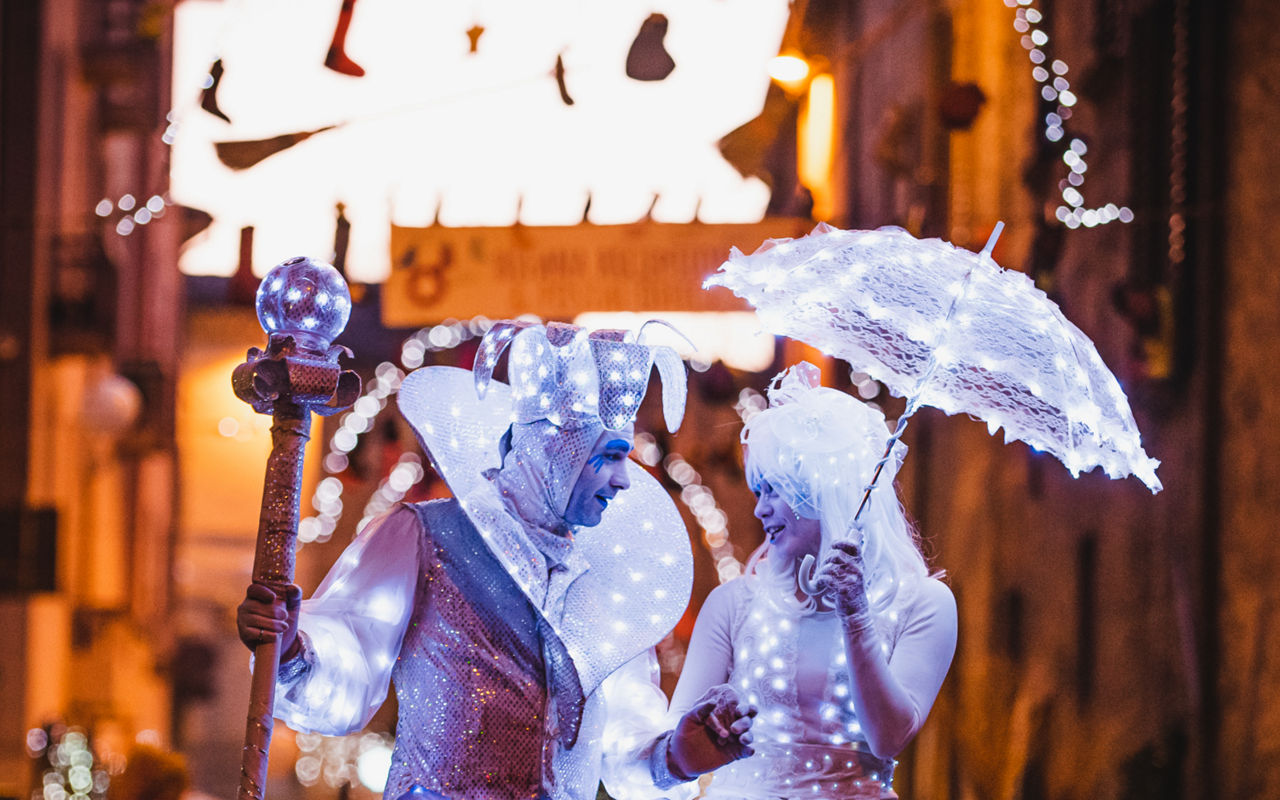 Befana festival in Urbania in Italy