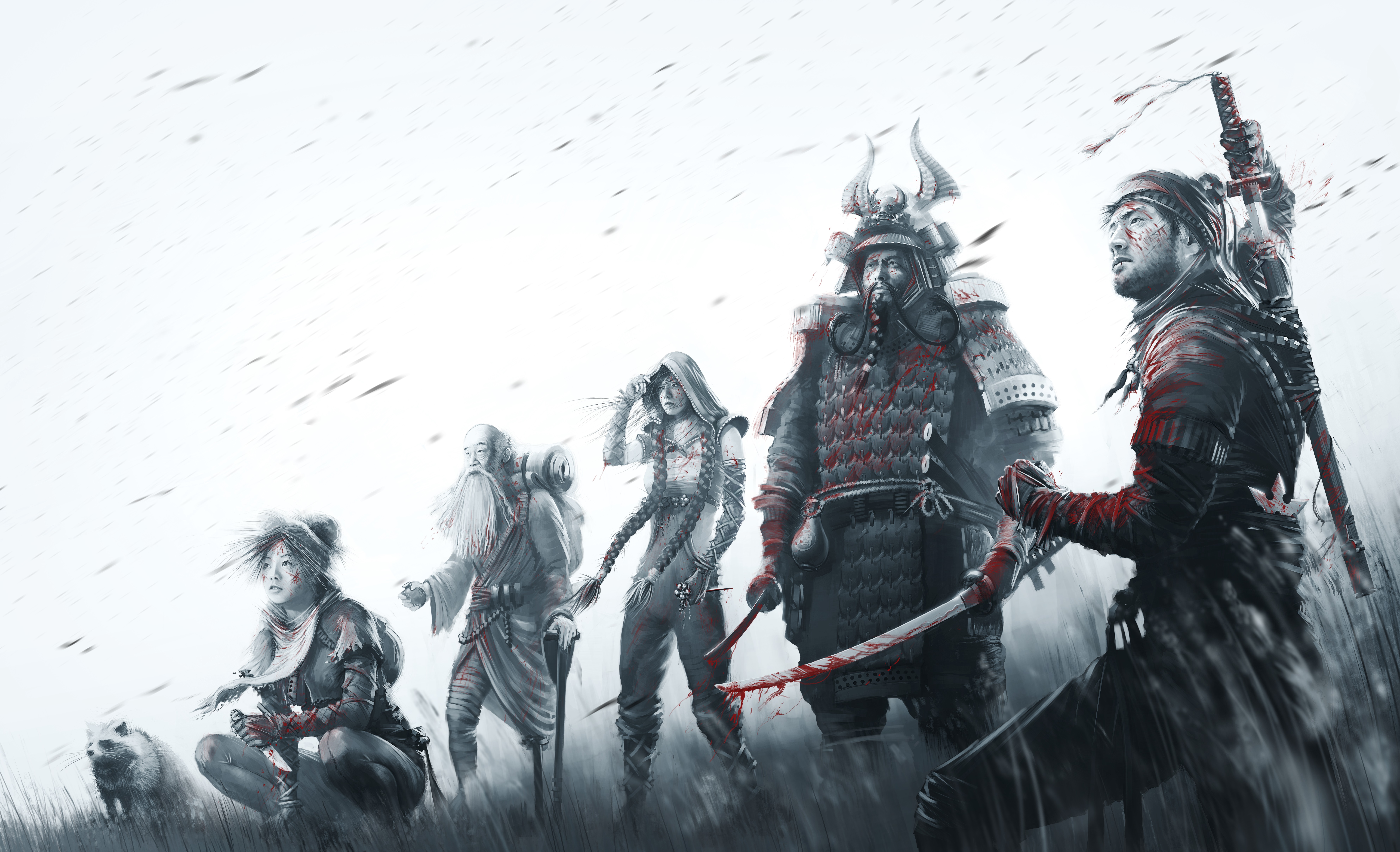 Warrior Spirit: 8K Ultra HD Wallpaper from Shadow Tactics: Blades Of The Shogun