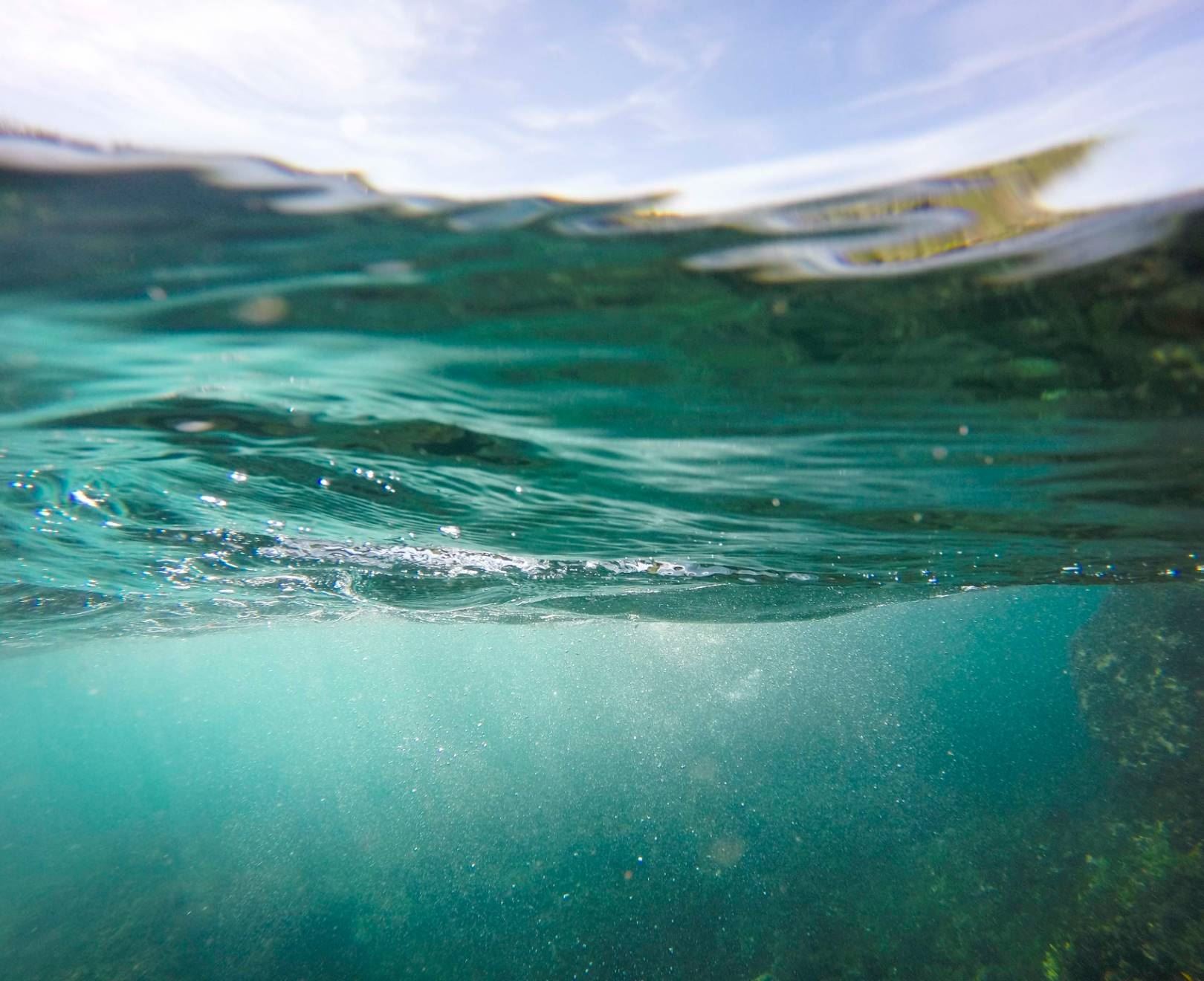 Water Surface. Ocean Wall Murals and Wallpaper Sticker Boy