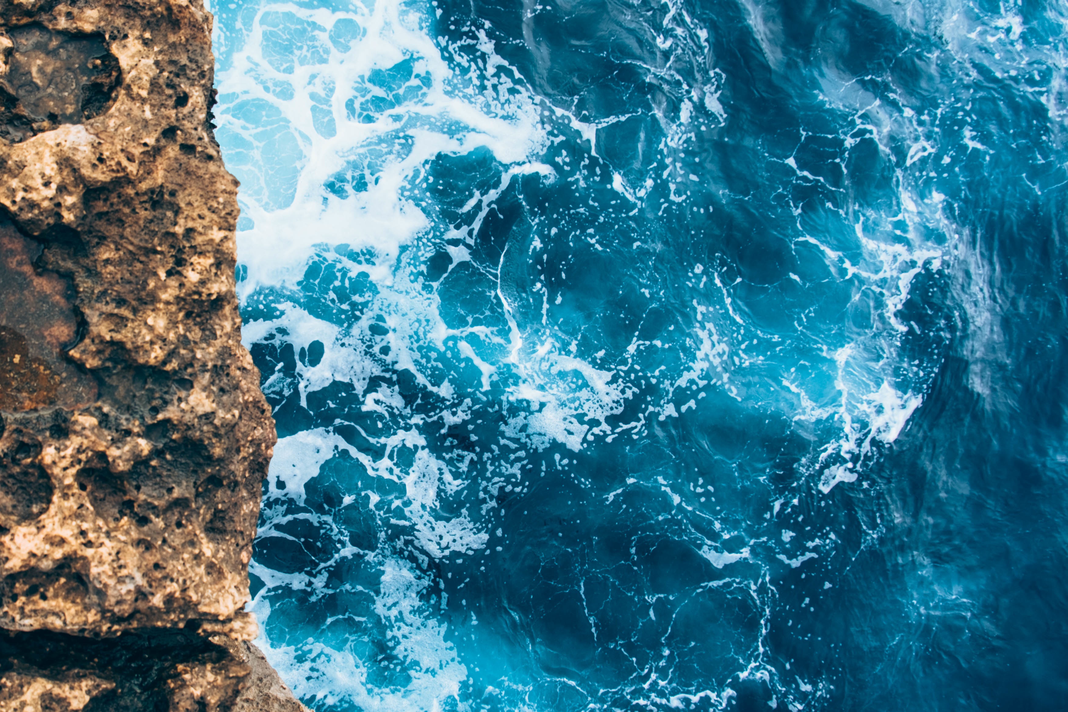 Free Image, sea, water, ocean, sunlight, texture, underwater, reflection, blue, atmosphere of earth, computer wallpaper, wind wave 3501x2334